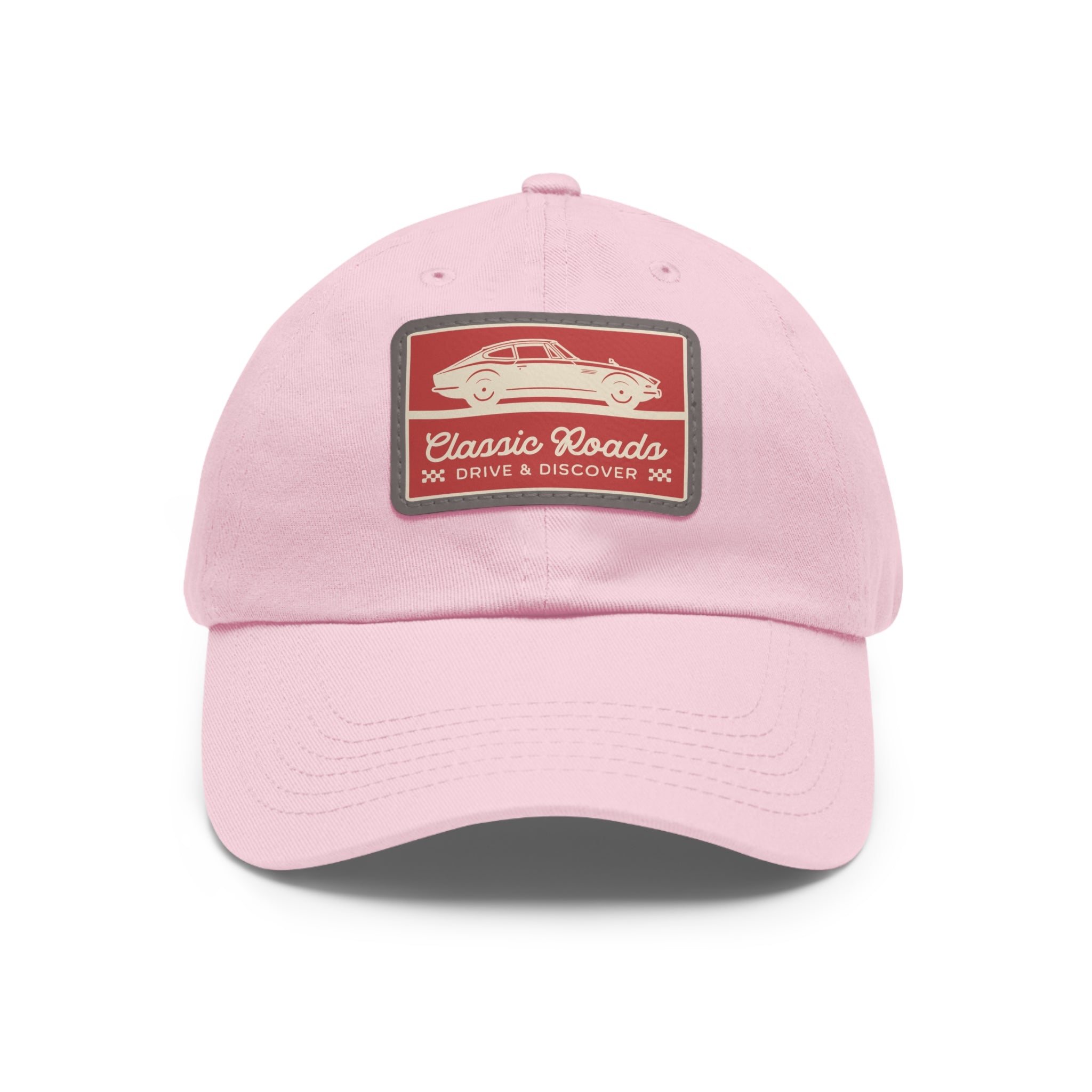 Classic Car Dad Hat with Leather Patch