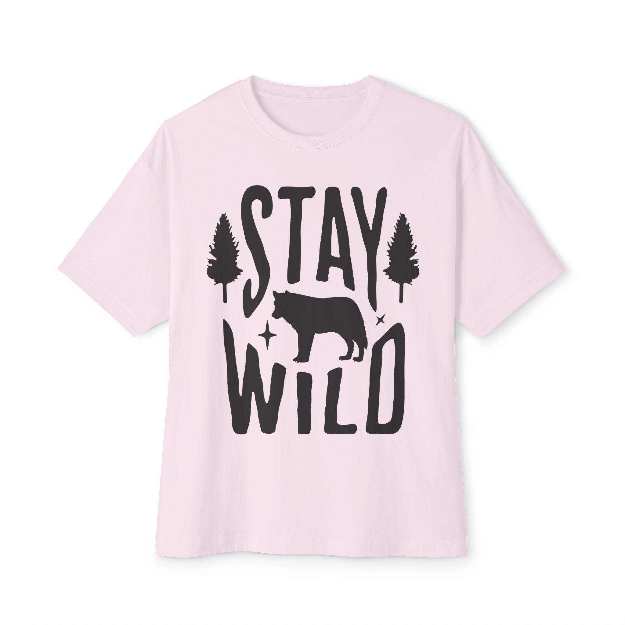 Unisex Oversized Boxy Tee - Stay Wild