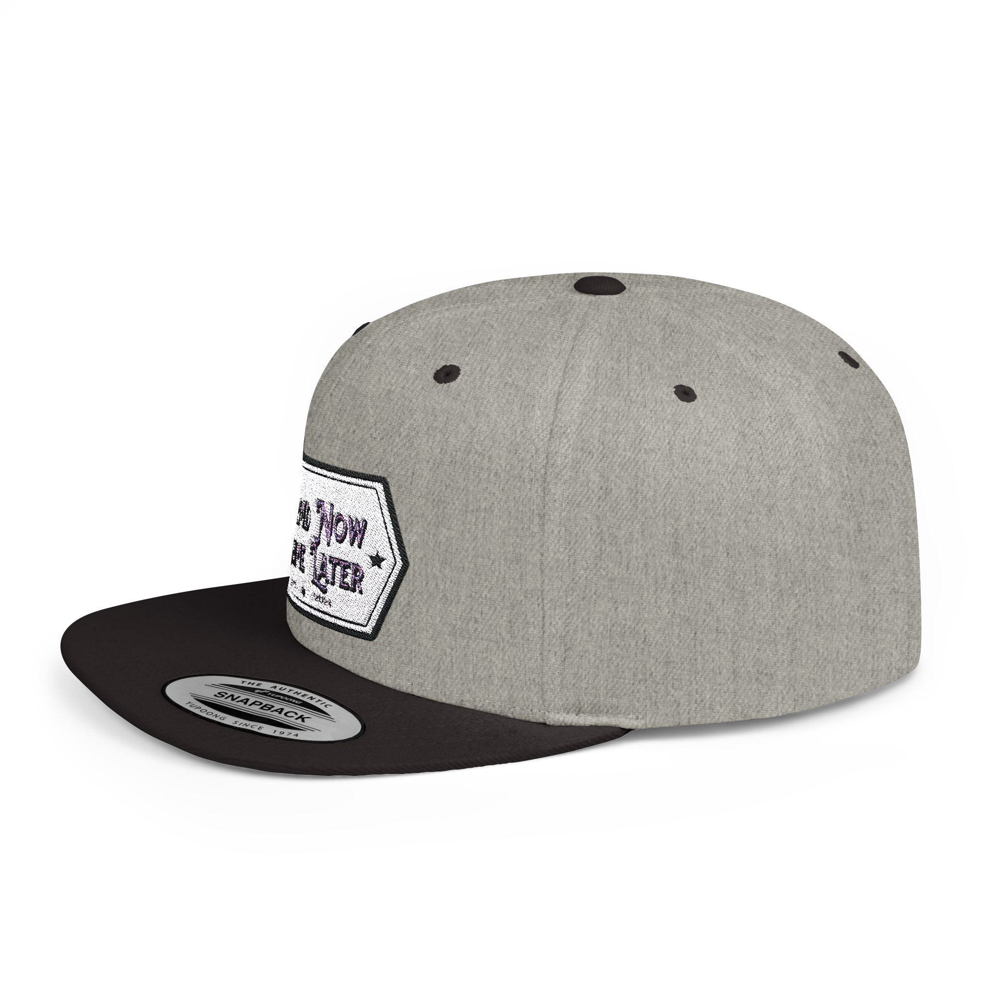 Flat Bill Snapback Cap