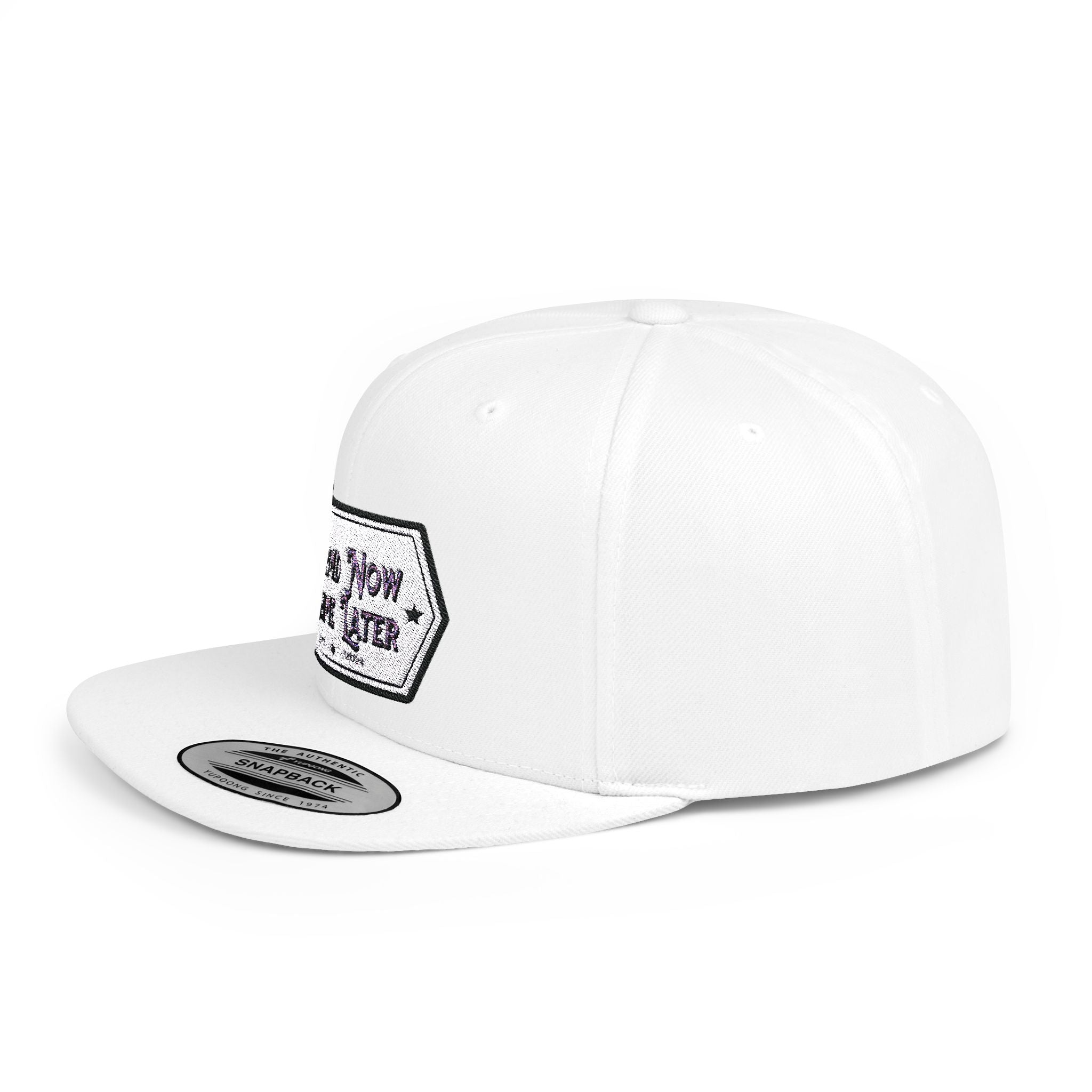 Flat Bill Snapback Cap