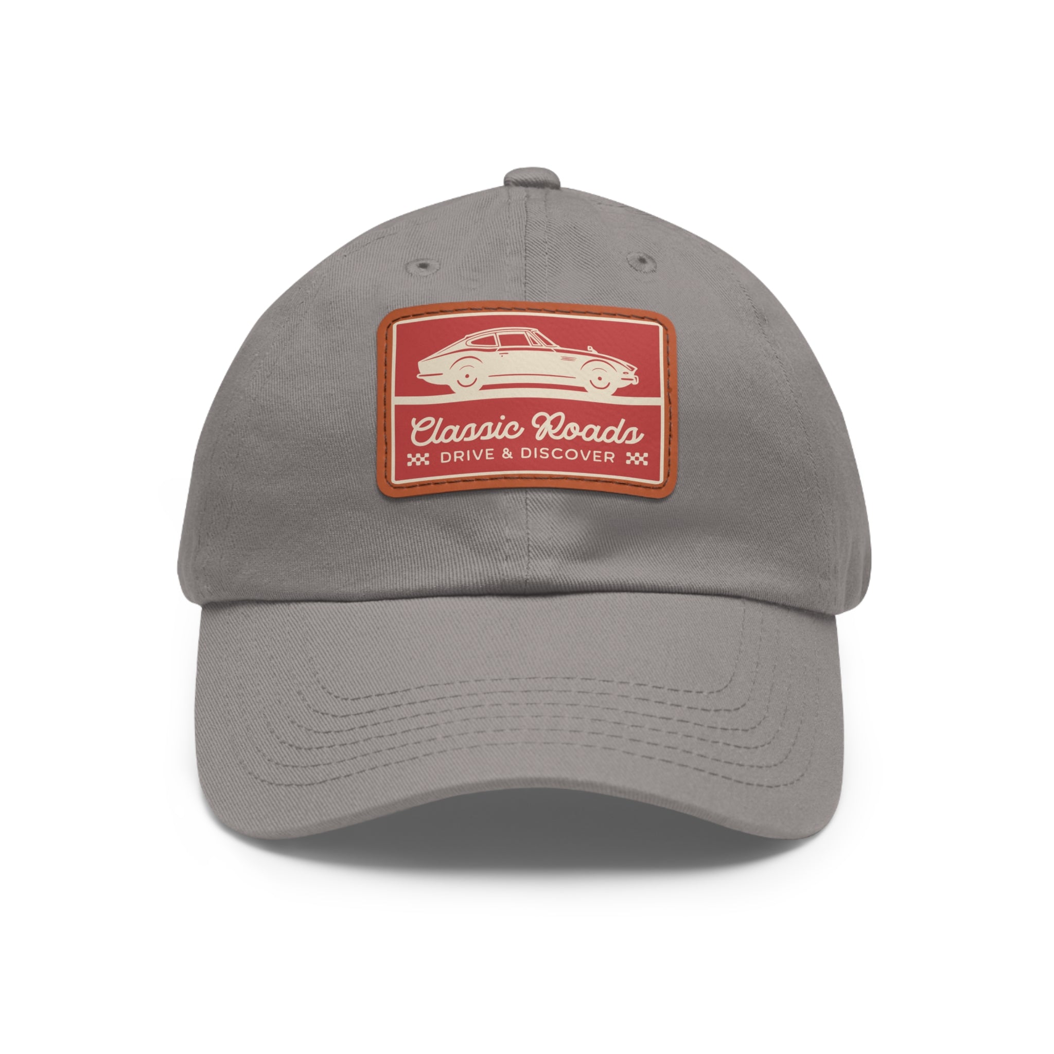 Classic Car Dad Hat with Leather Patch