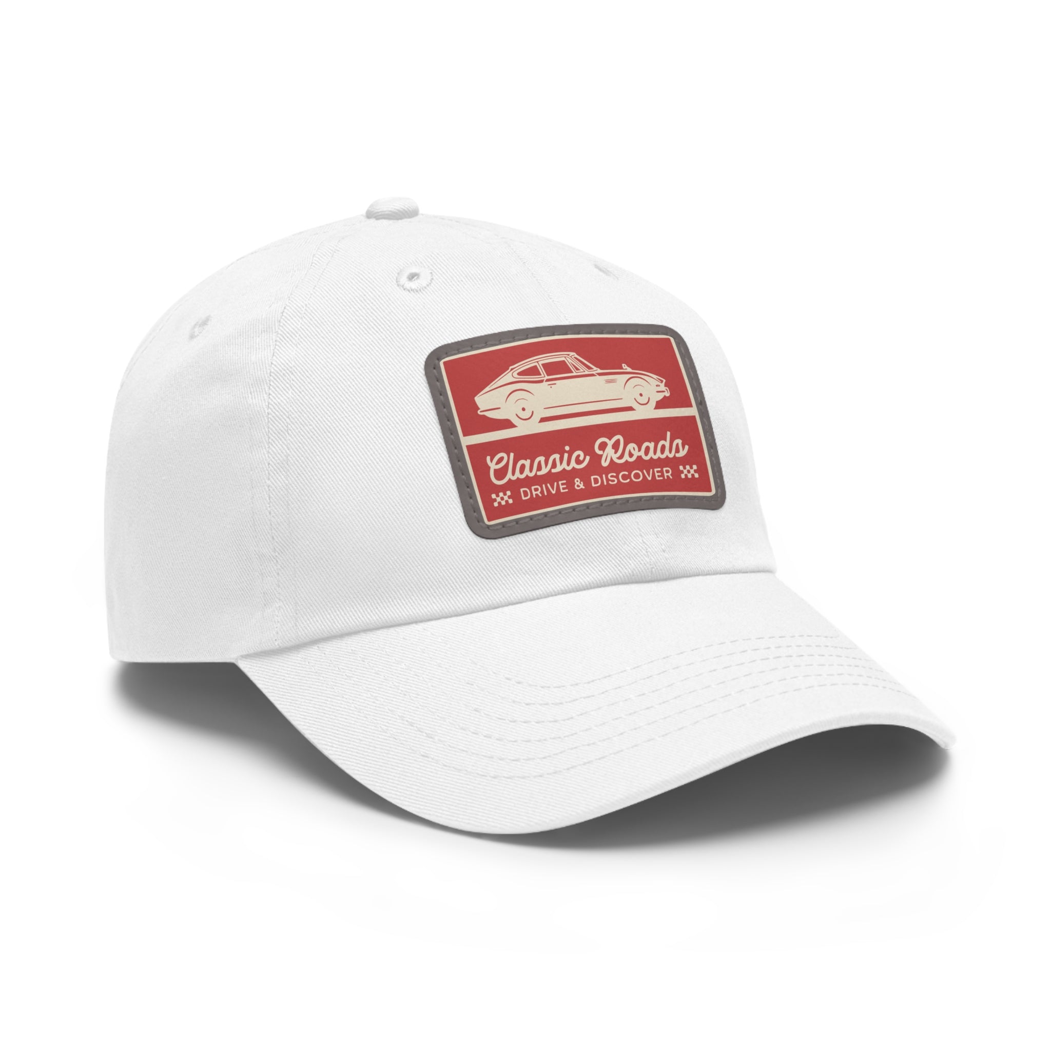 Classic Car Dad Hat with Leather Patch