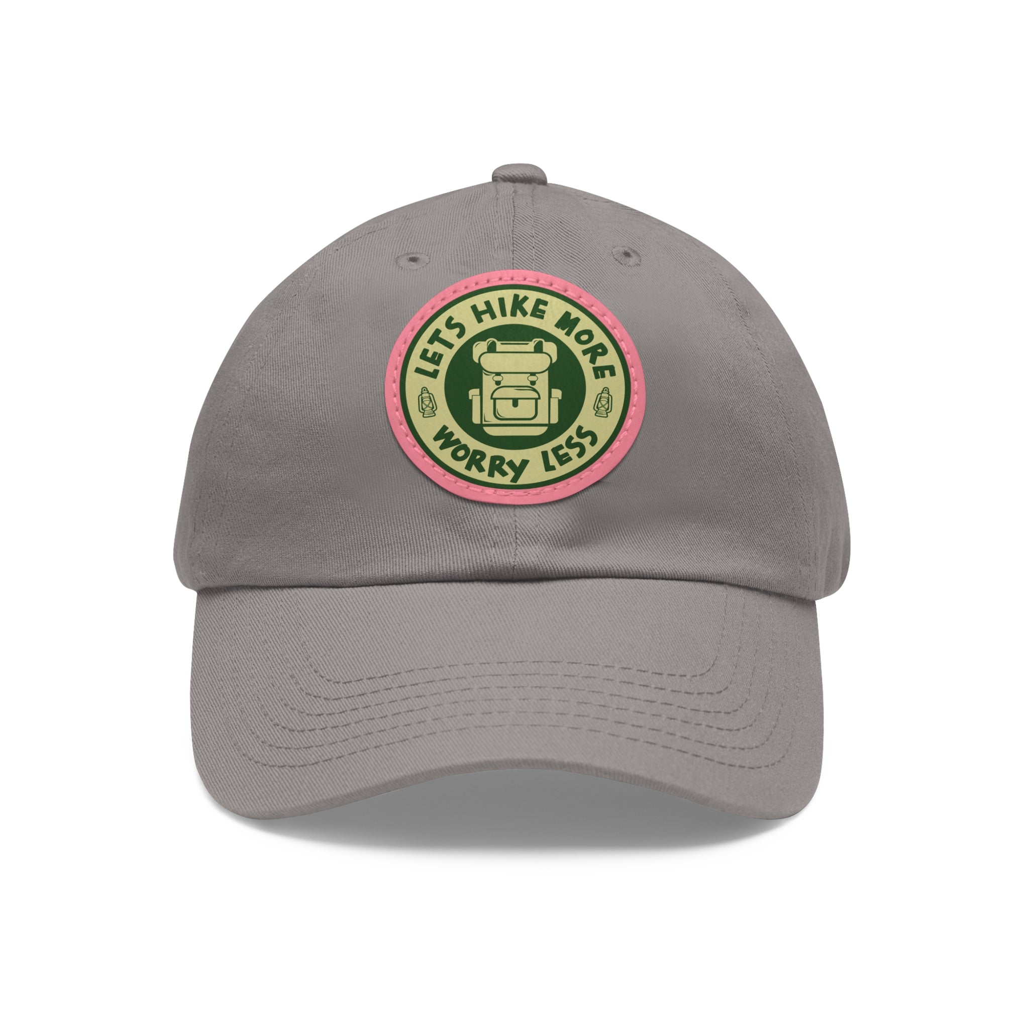 Hat with Leather Patch (Round) - Hiking