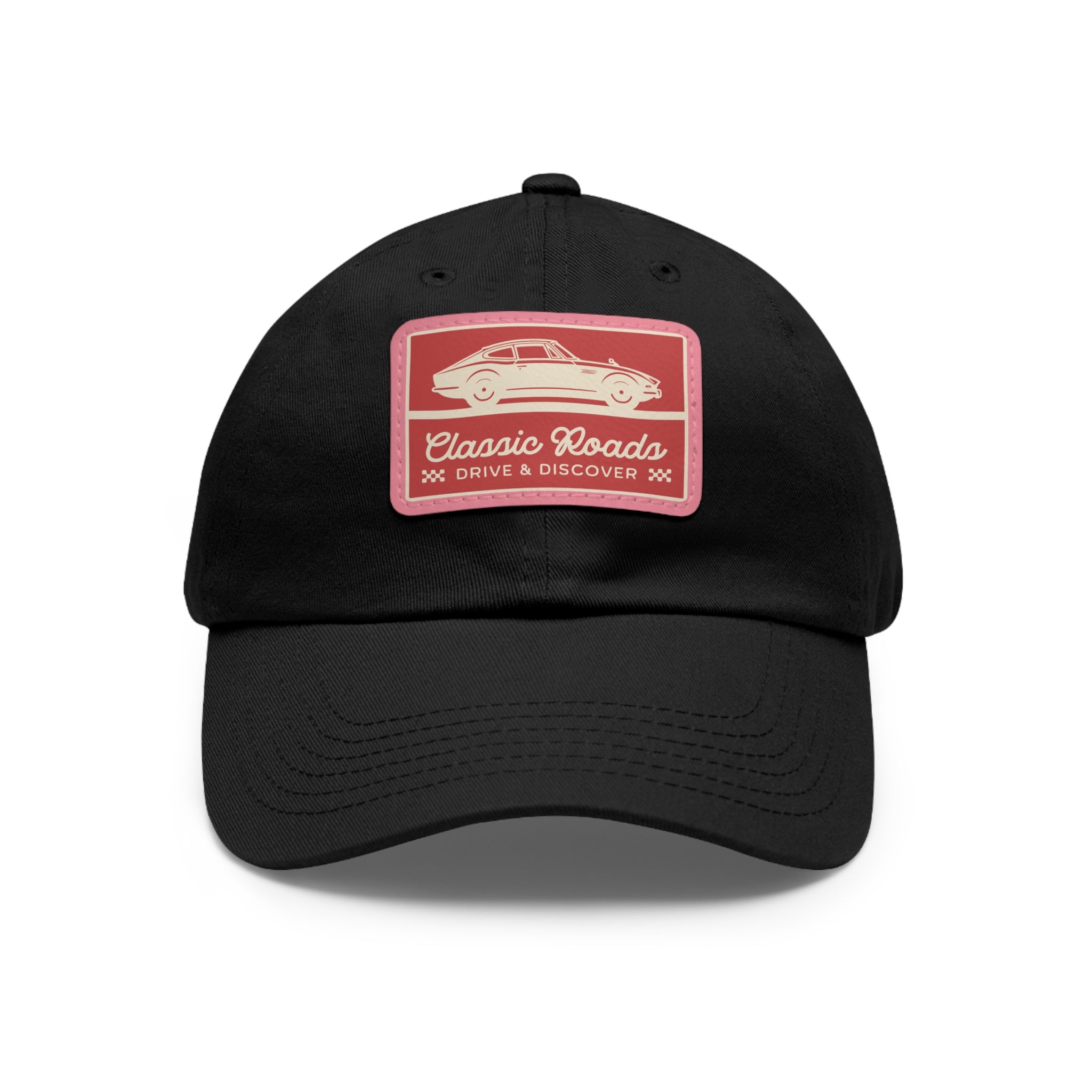 Classic Car Dad Hat with Leather Patch