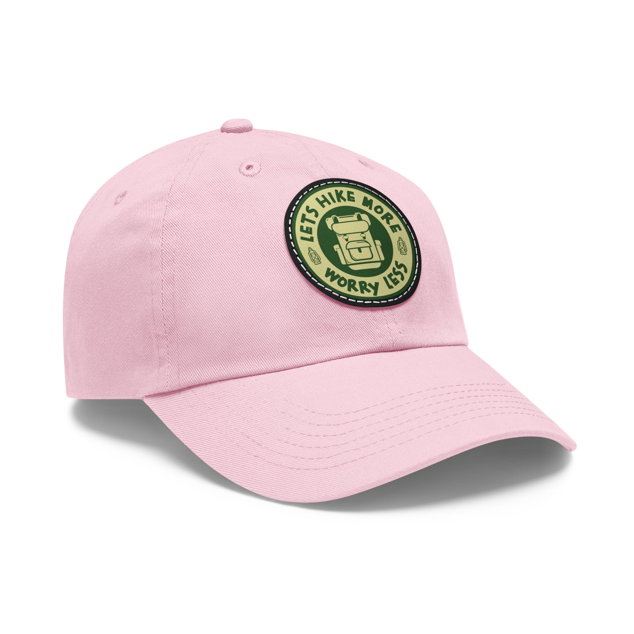 Hat with Leather Patch (Round) - Hiking