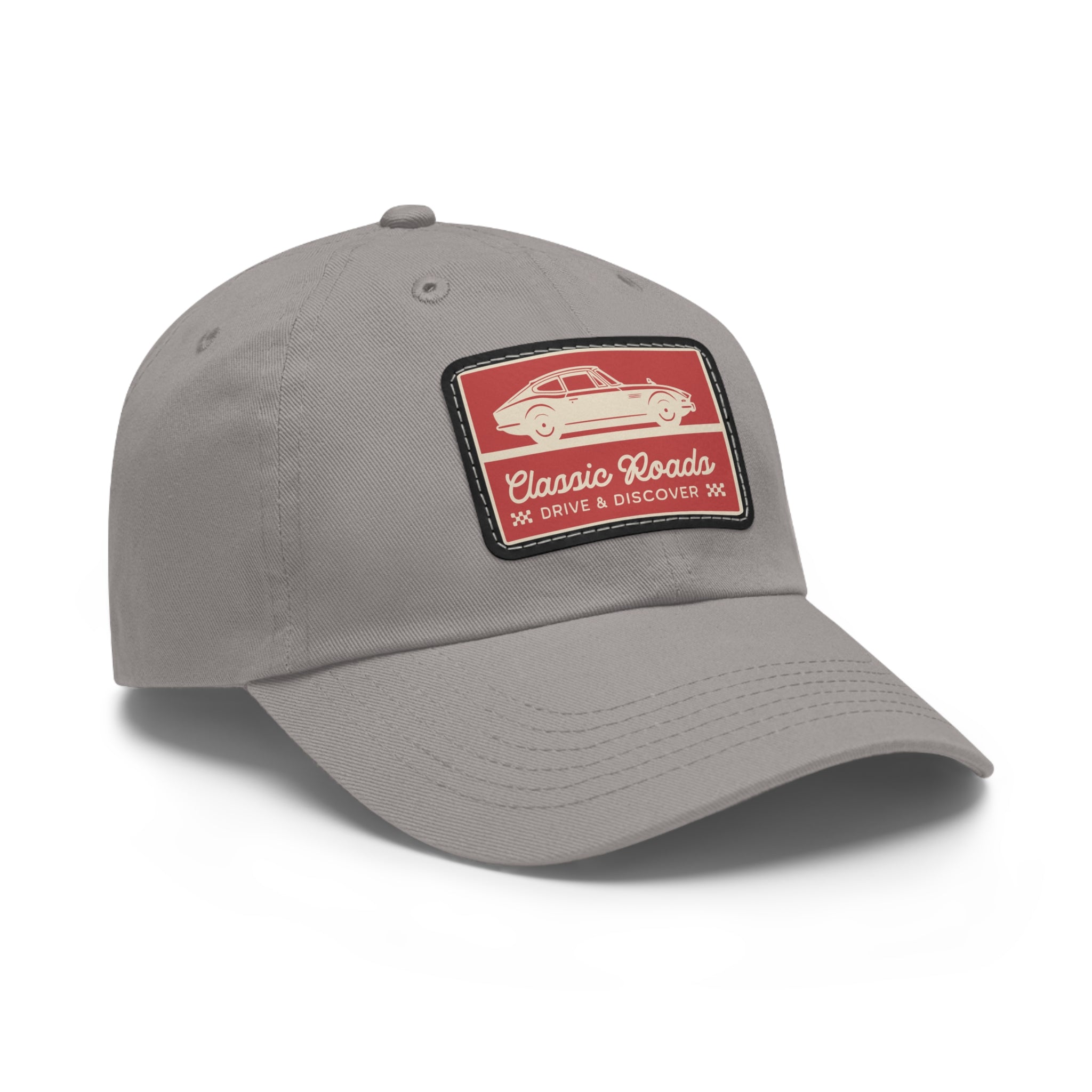 Classic Car Dad Hat with Leather Patch