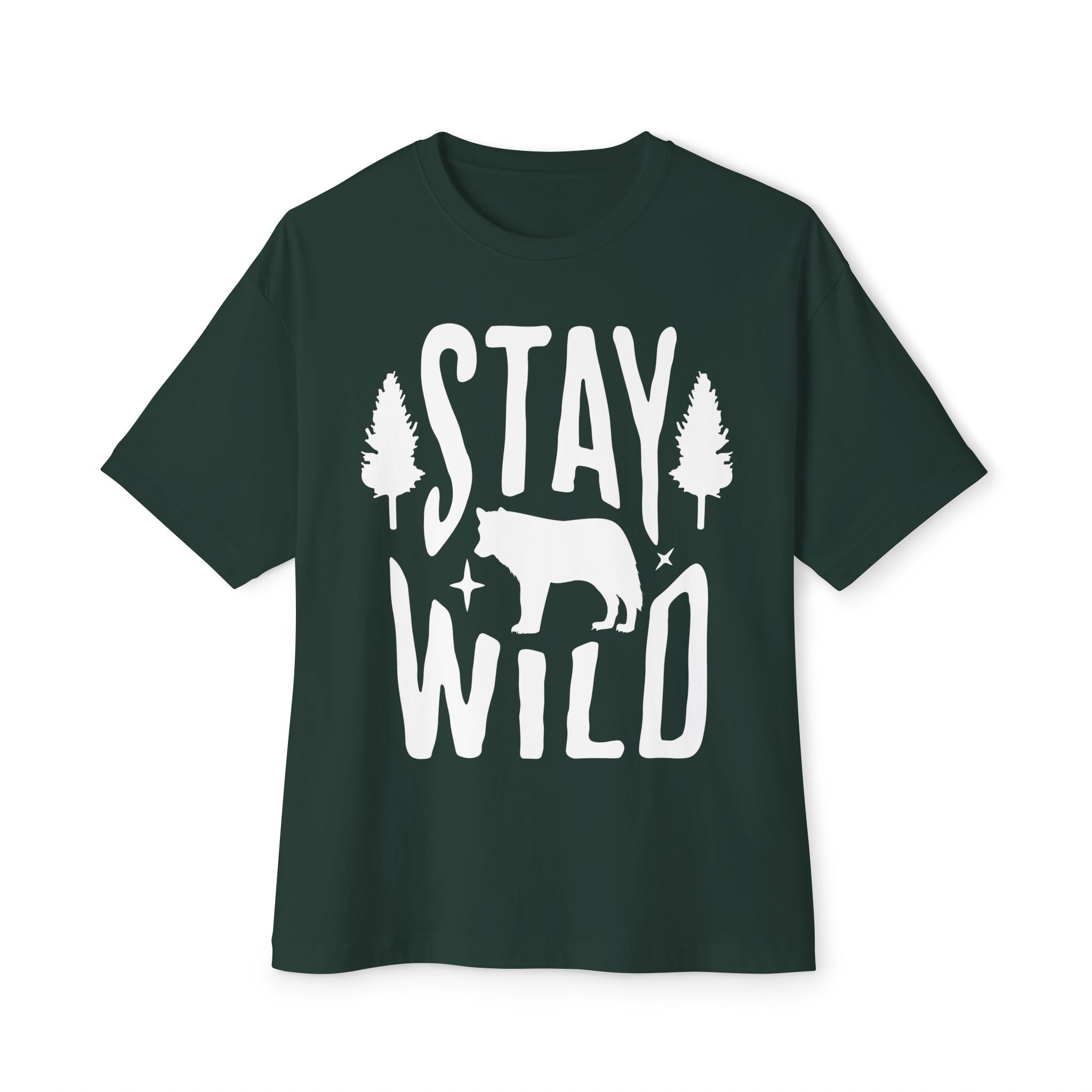 Unisex Oversized Boxy Tee - Stay Wild