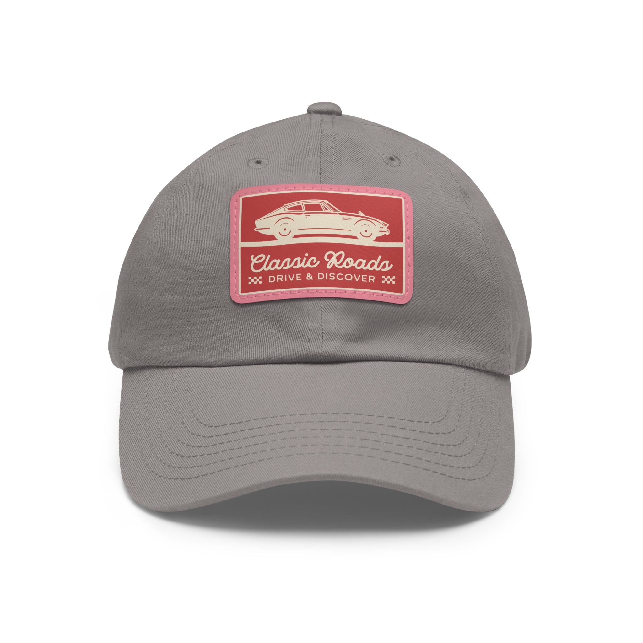 Classic Car Dad Hat with Leather Patch