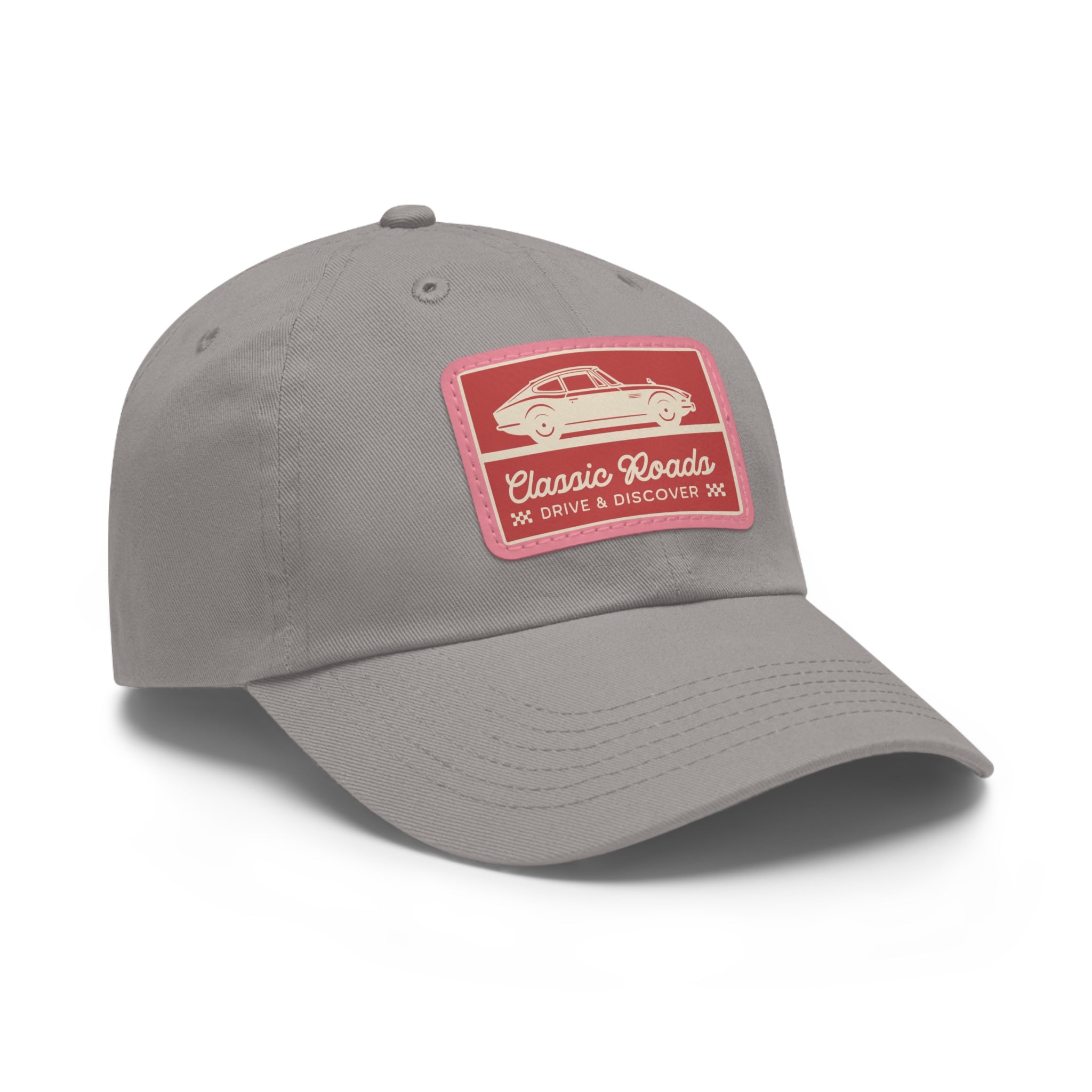 Classic Car Dad Hat with Leather Patch