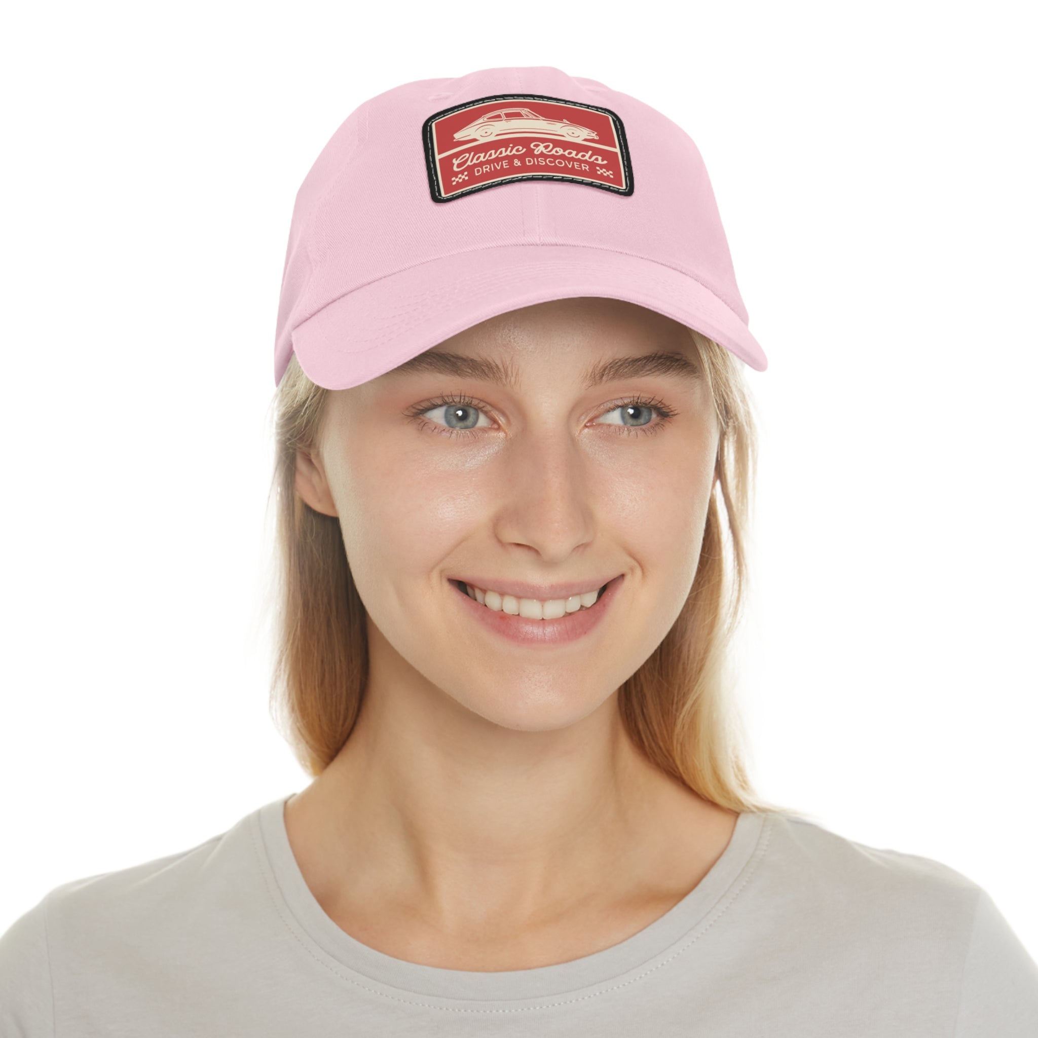 Classic Car Dad Hat with Leather Patch