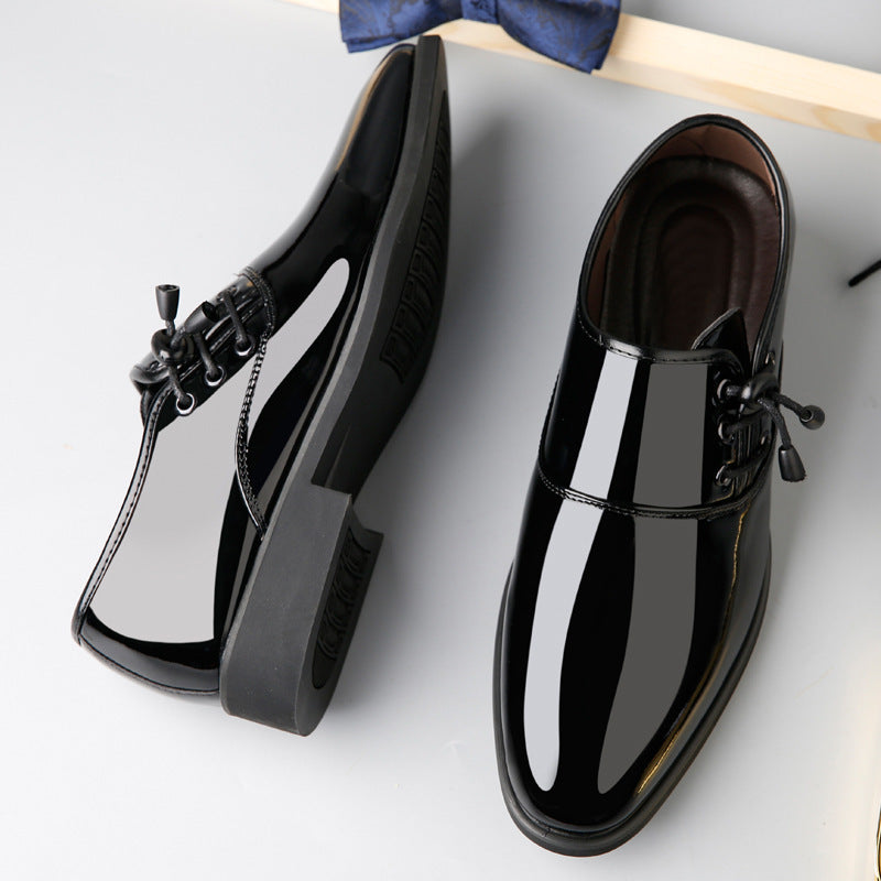 Lace-Up Leather Business Casual Shoes