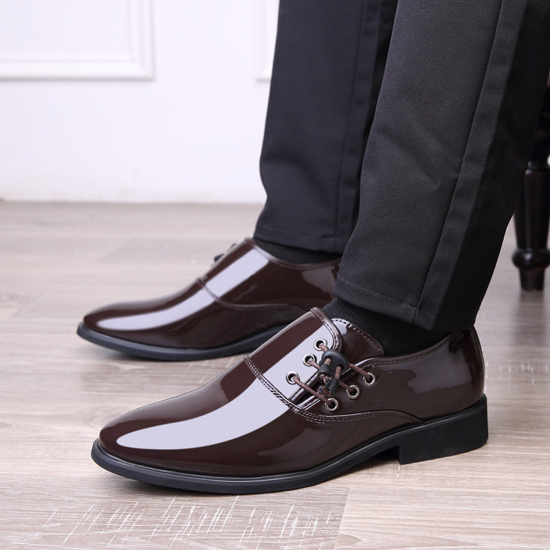 Lace-Up Leather Business Casual Shoes