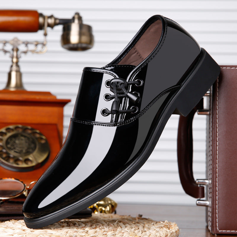 Lace-Up Leather Business Casual Shoes