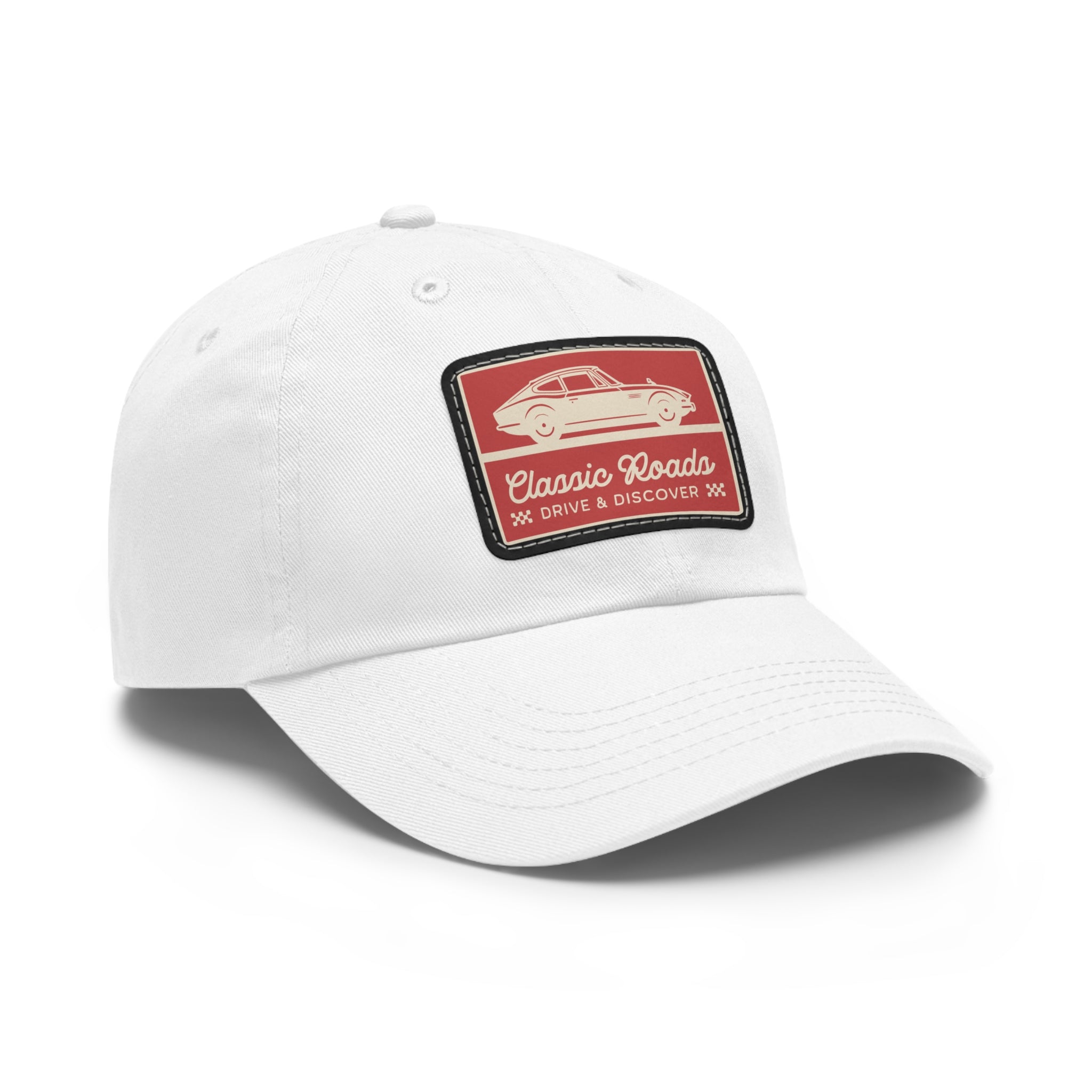 Classic Car Dad Hat with Leather Patch