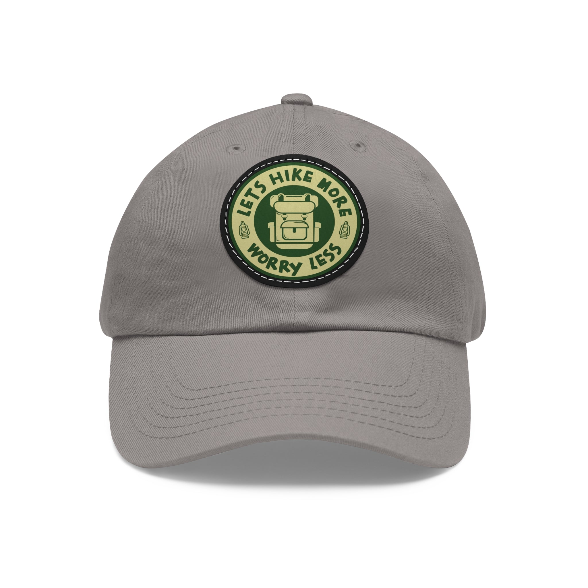 Hat with Leather Patch (Round) - Hiking