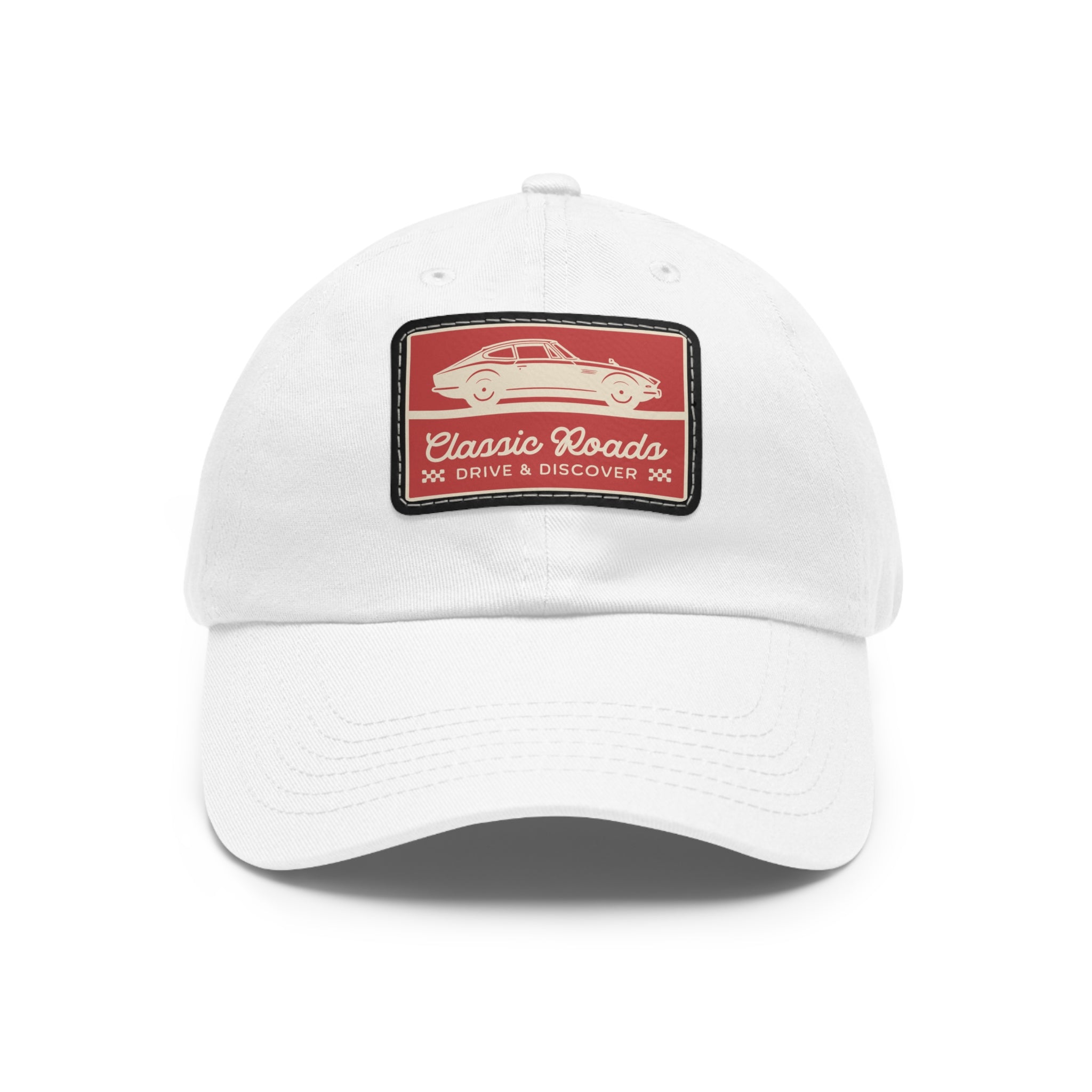 Classic Car Dad Hat with Leather Patch