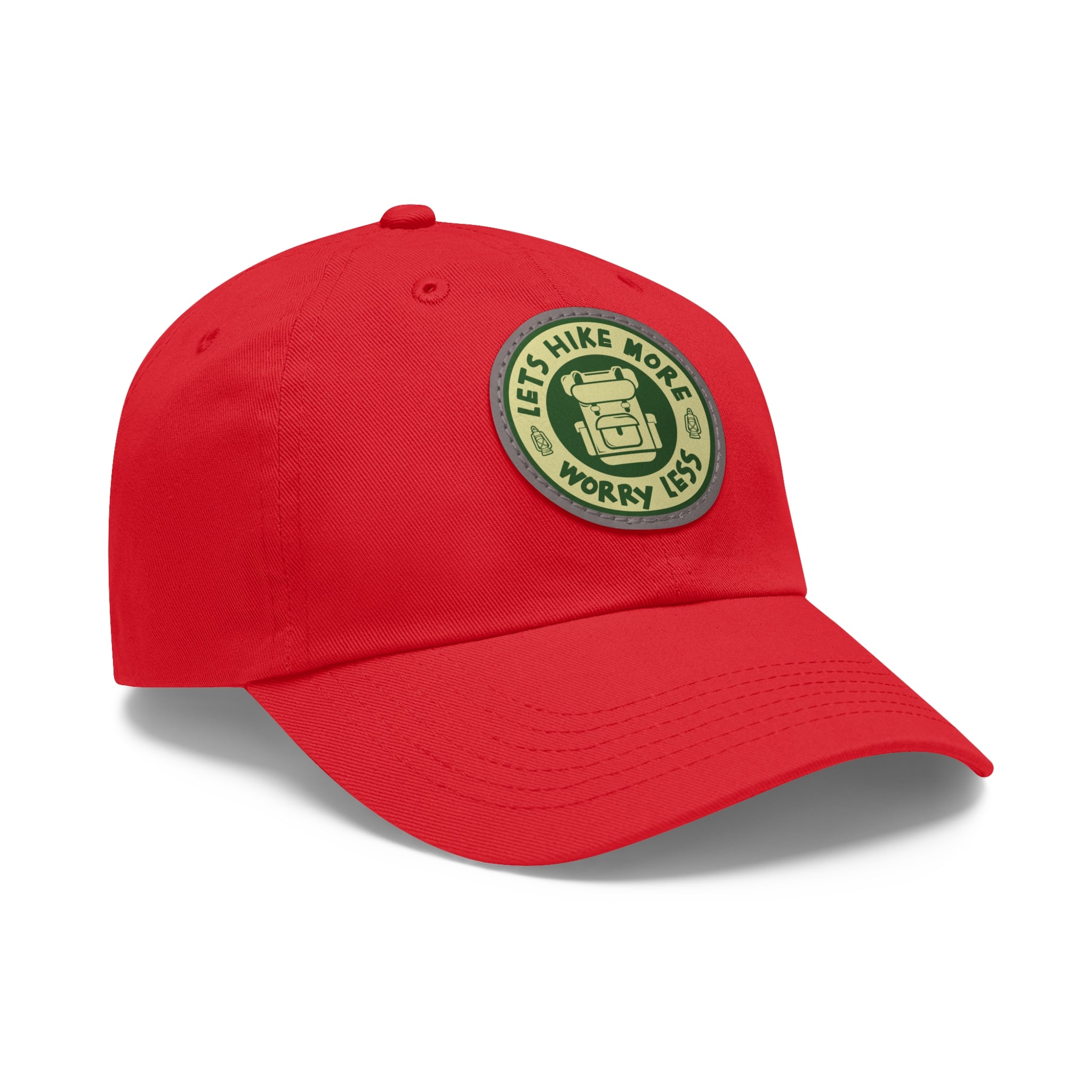 Hat with Leather Patch (Round) - Hiking