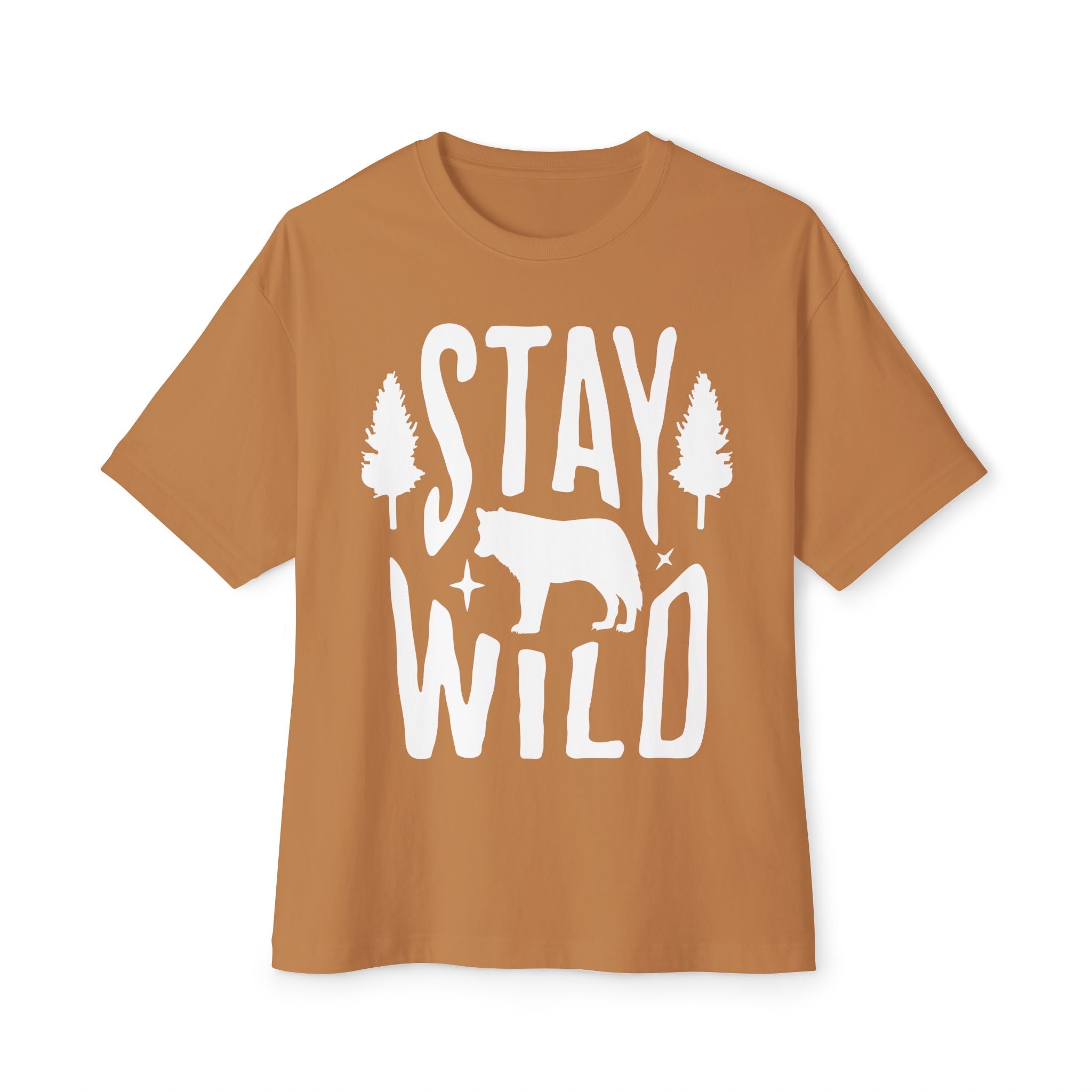 Unisex Oversized Boxy Tee - Stay Wild