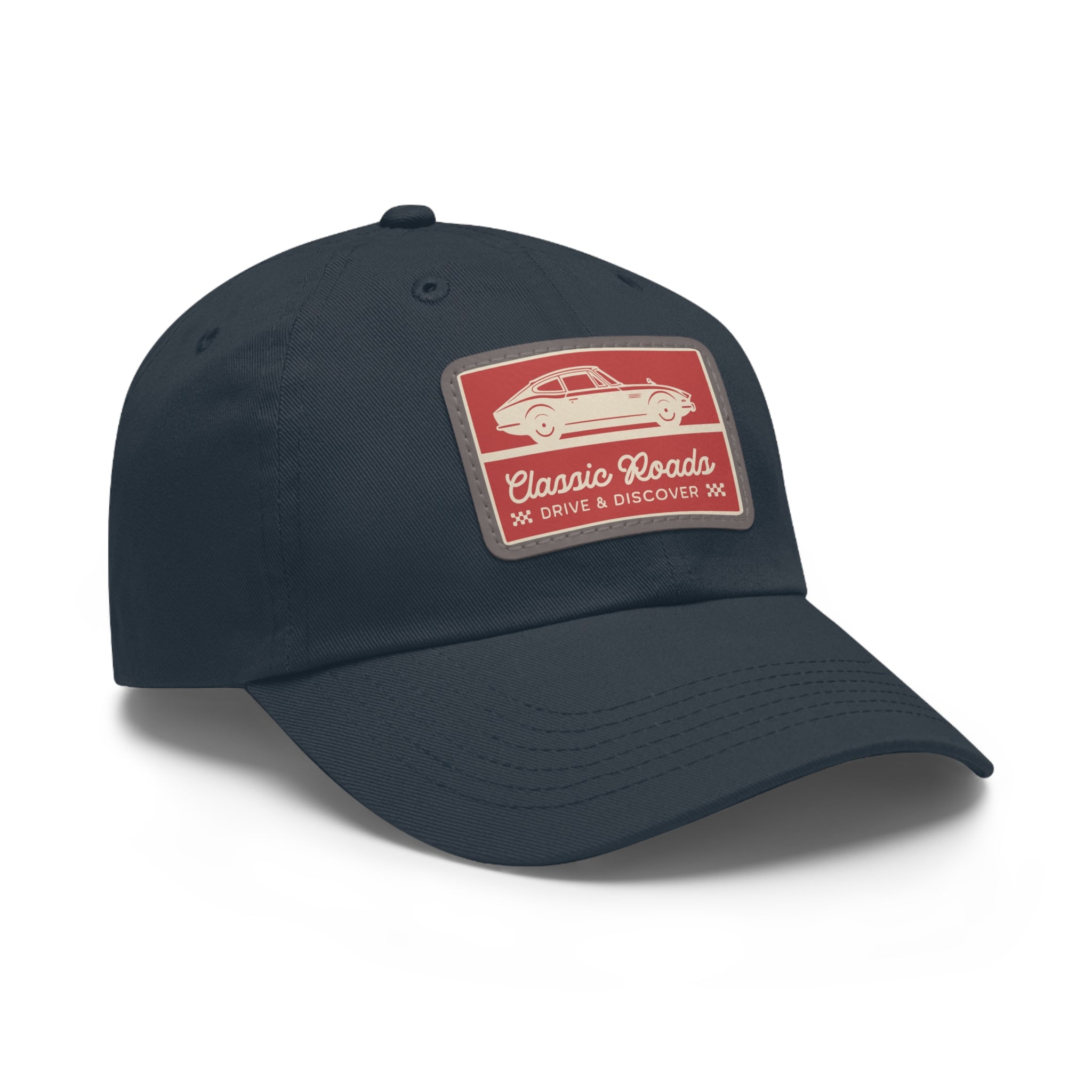 Classic Car Dad Hat with Leather Patch