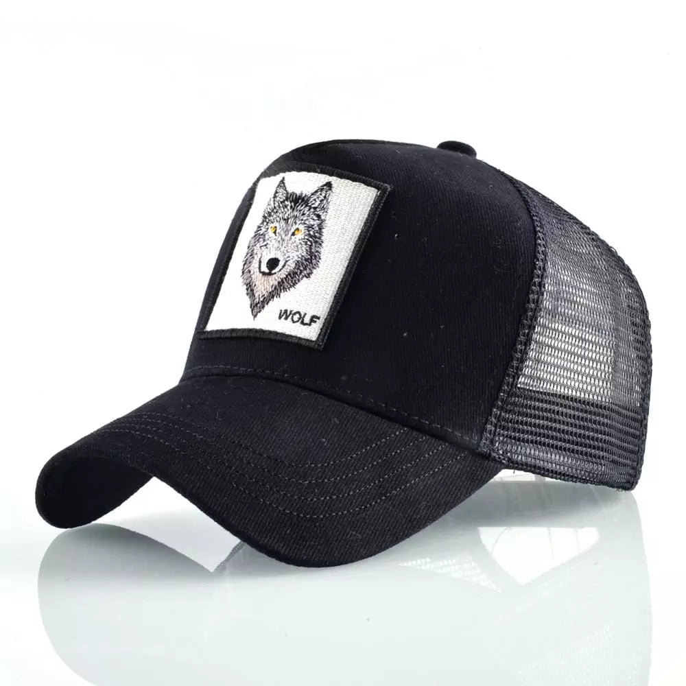 Embroidered Snapback  Breathable Mesh Baseball Cap