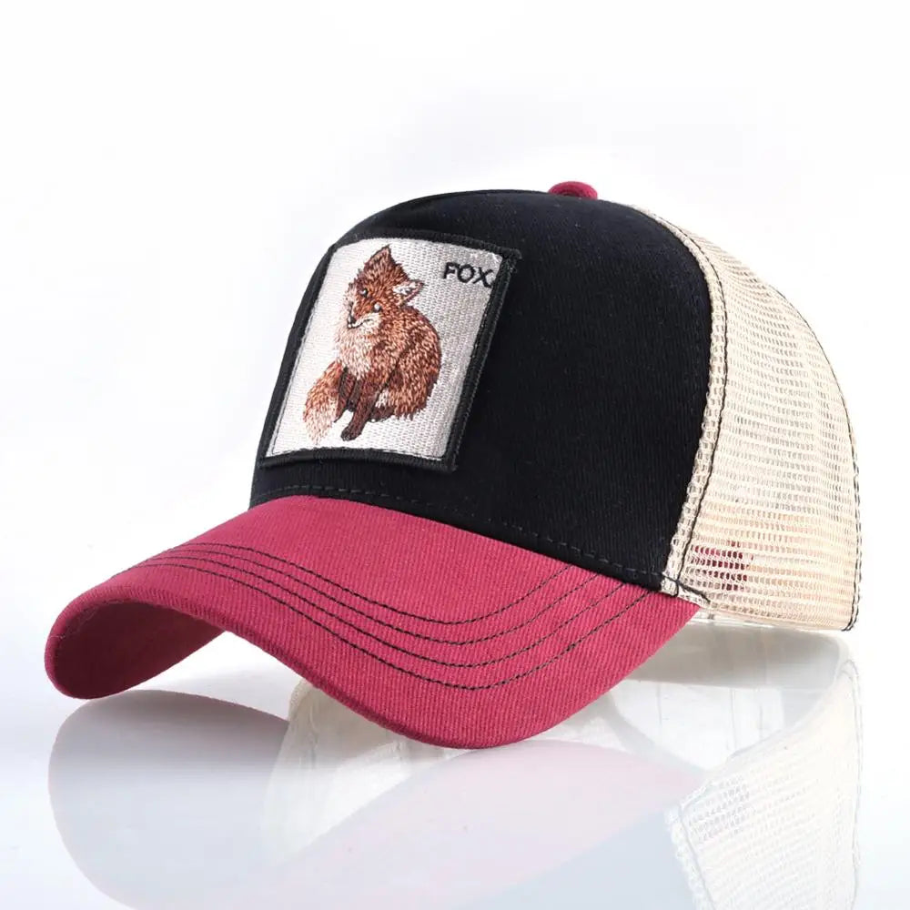 Embroidered Snapback  Breathable Mesh Baseball Cap