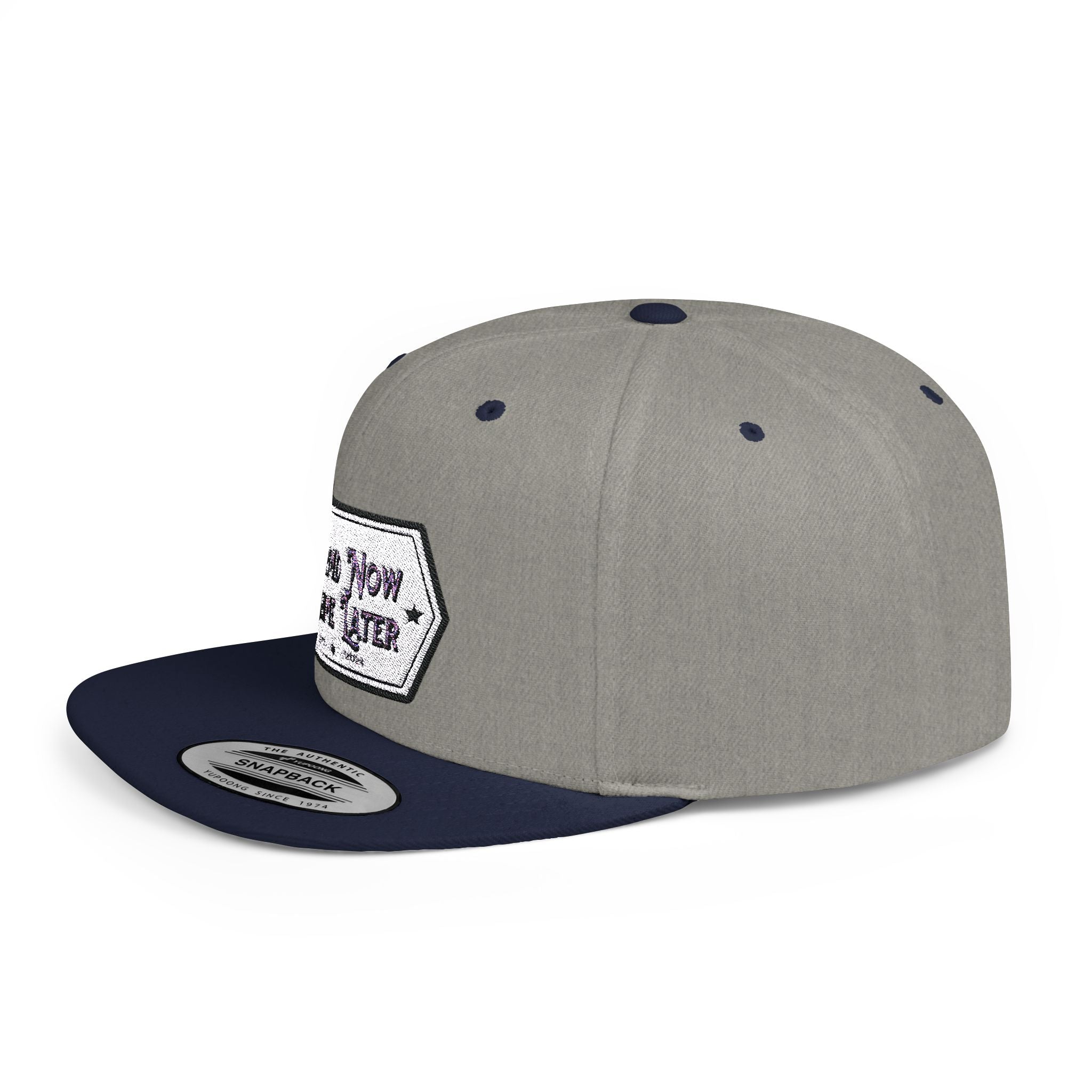 Flat Bill Snapback Cap