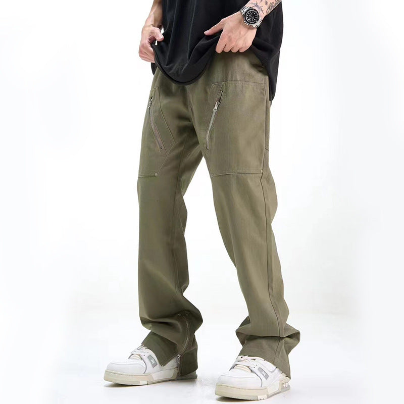 Casual Working Pants with Zipper