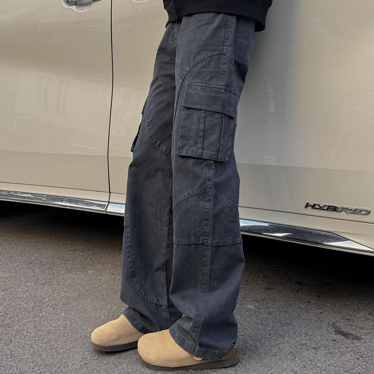 Retro Straight Loose Cargo Pants