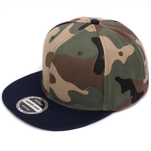 HATLANDER Camouflage Snapback Polyester Cap Blank Flat Camo Baseball Cap