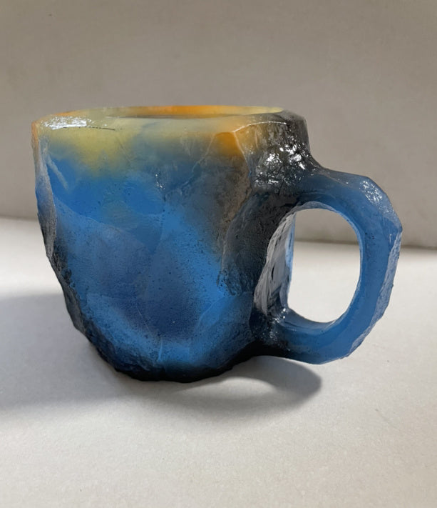 400ml Resin Mineral Crystal Coffee Mugs With Handle