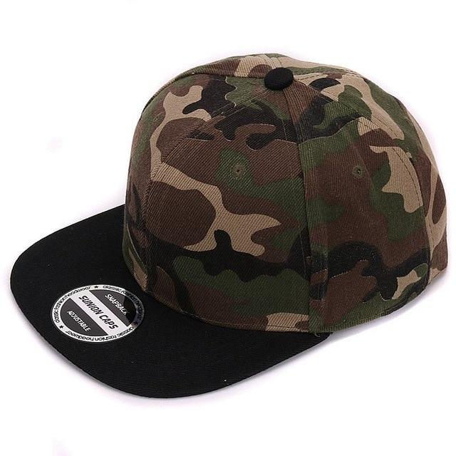 HATLANDER Camouflage Snapback Polyester Cap Blank Flat Camo Baseball Cap