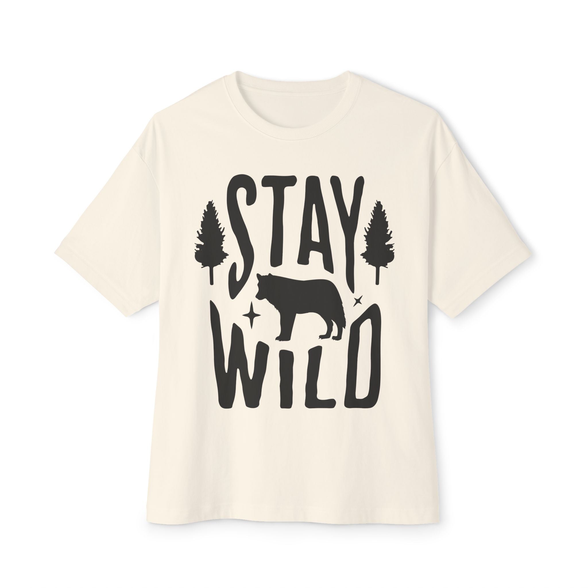 Unisex Oversized Boxy Tee - Stay Wild