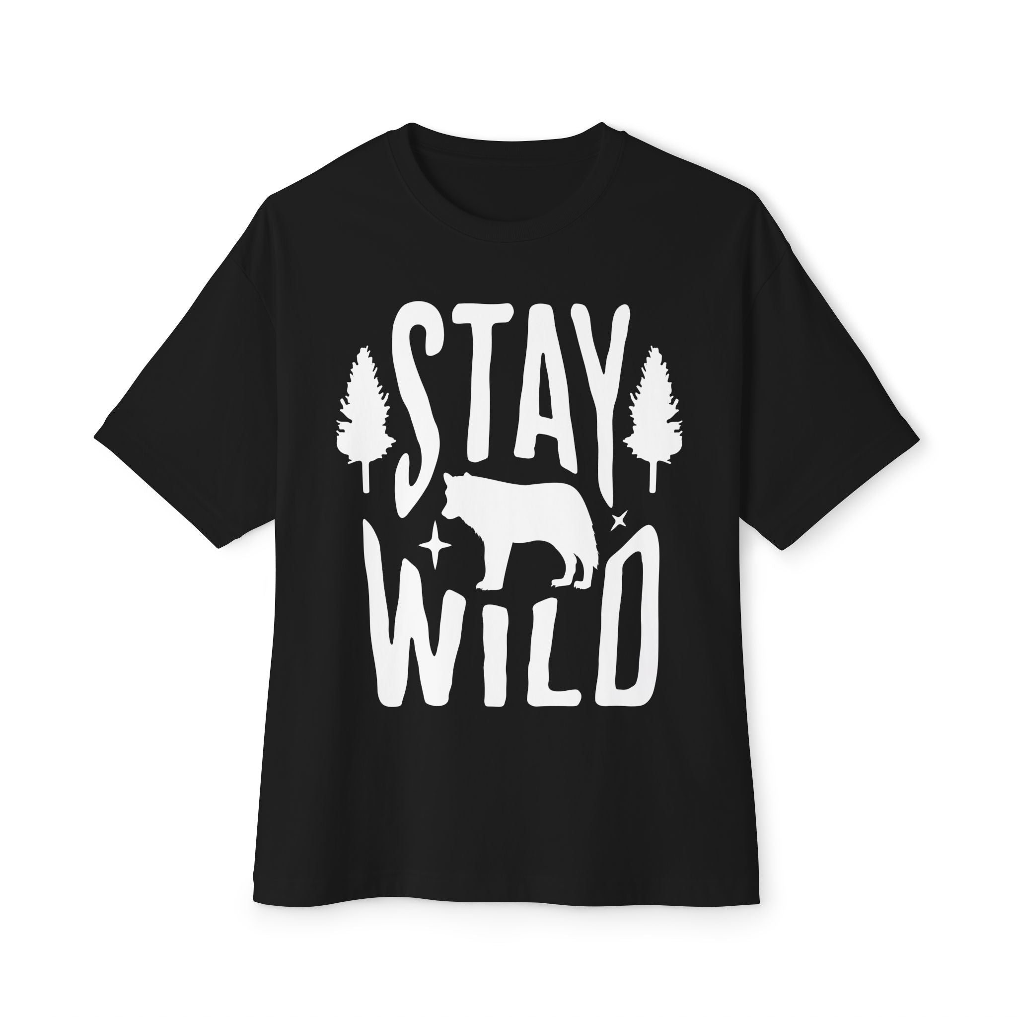 Unisex Oversized Boxy Tee - Stay Wild