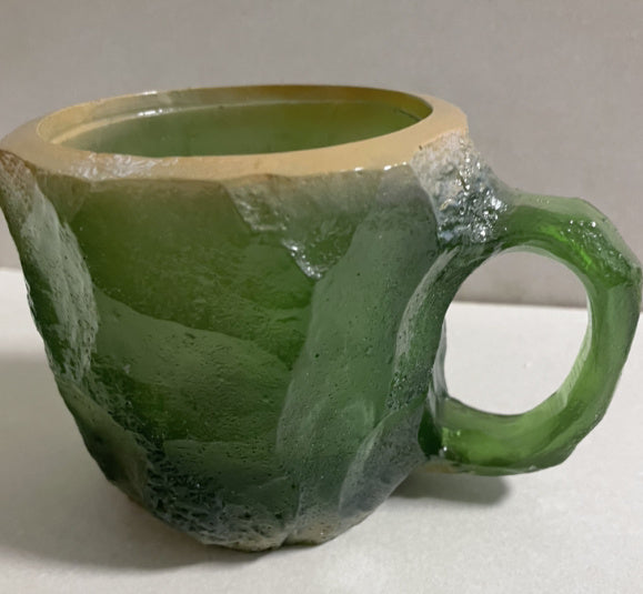 400ml Resin Mineral Crystal Coffee Mugs With Handle