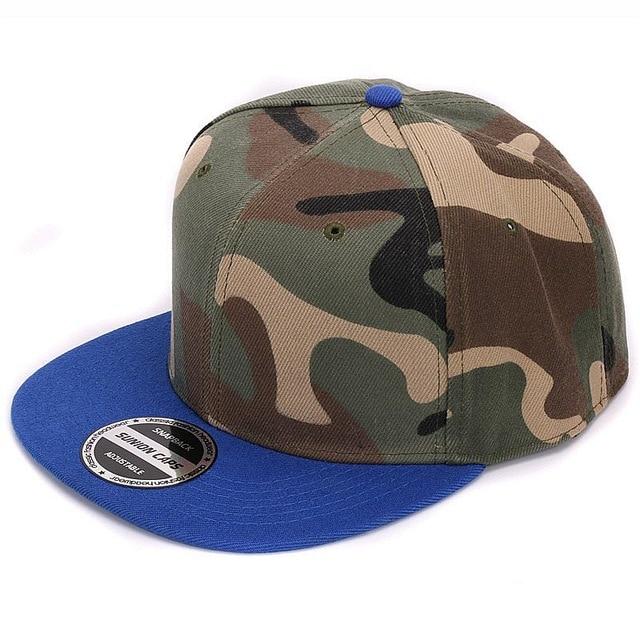 HATLANDER Camouflage Snapback Polyester Cap Blank Flat Camo Baseball Cap