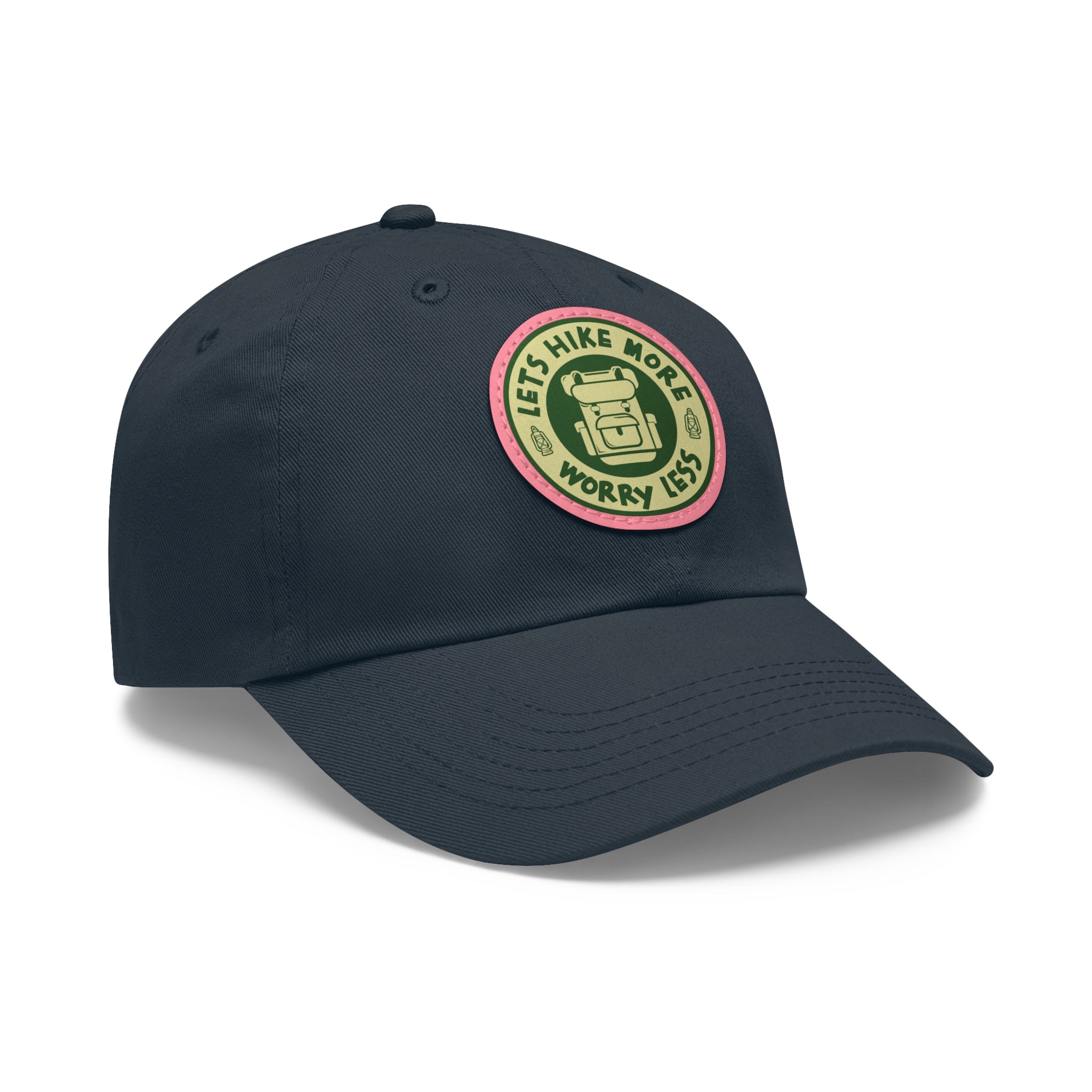 Hat with Leather Patch (Round) - Hiking