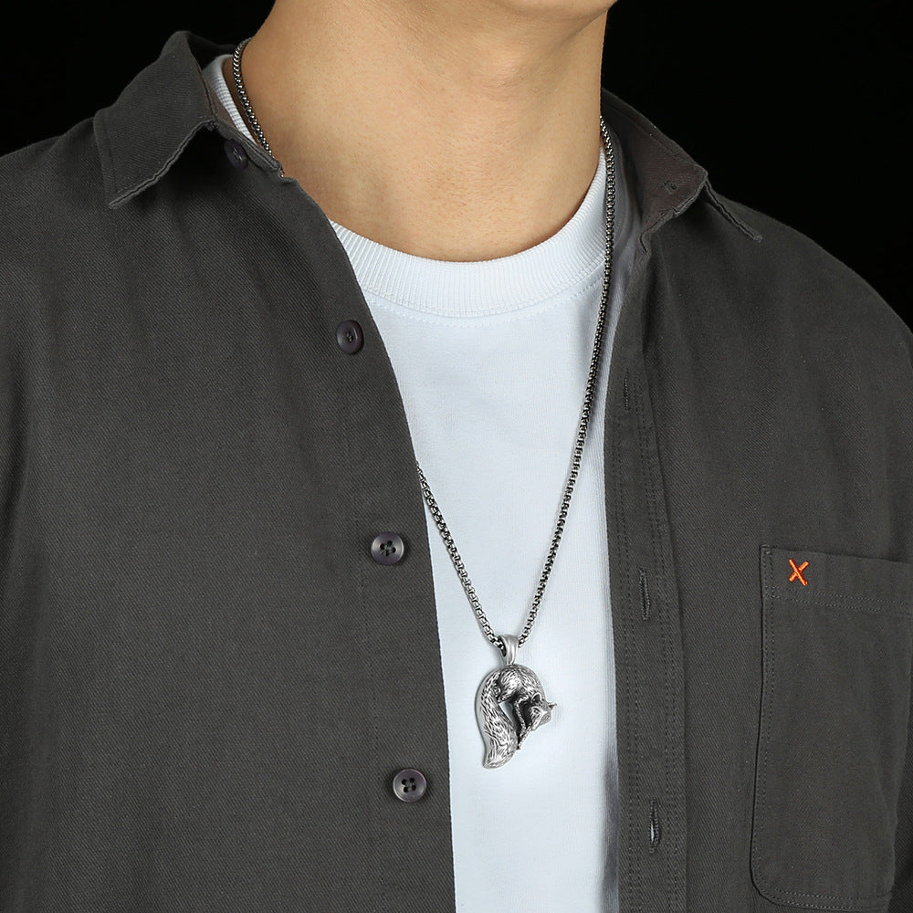 Fox Necklace Personality Unisex Trendy Accessory