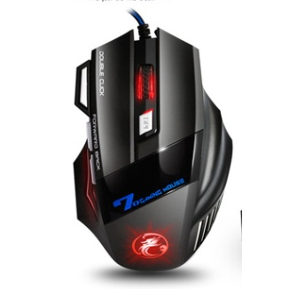 Colorful light breathing gaming mouse