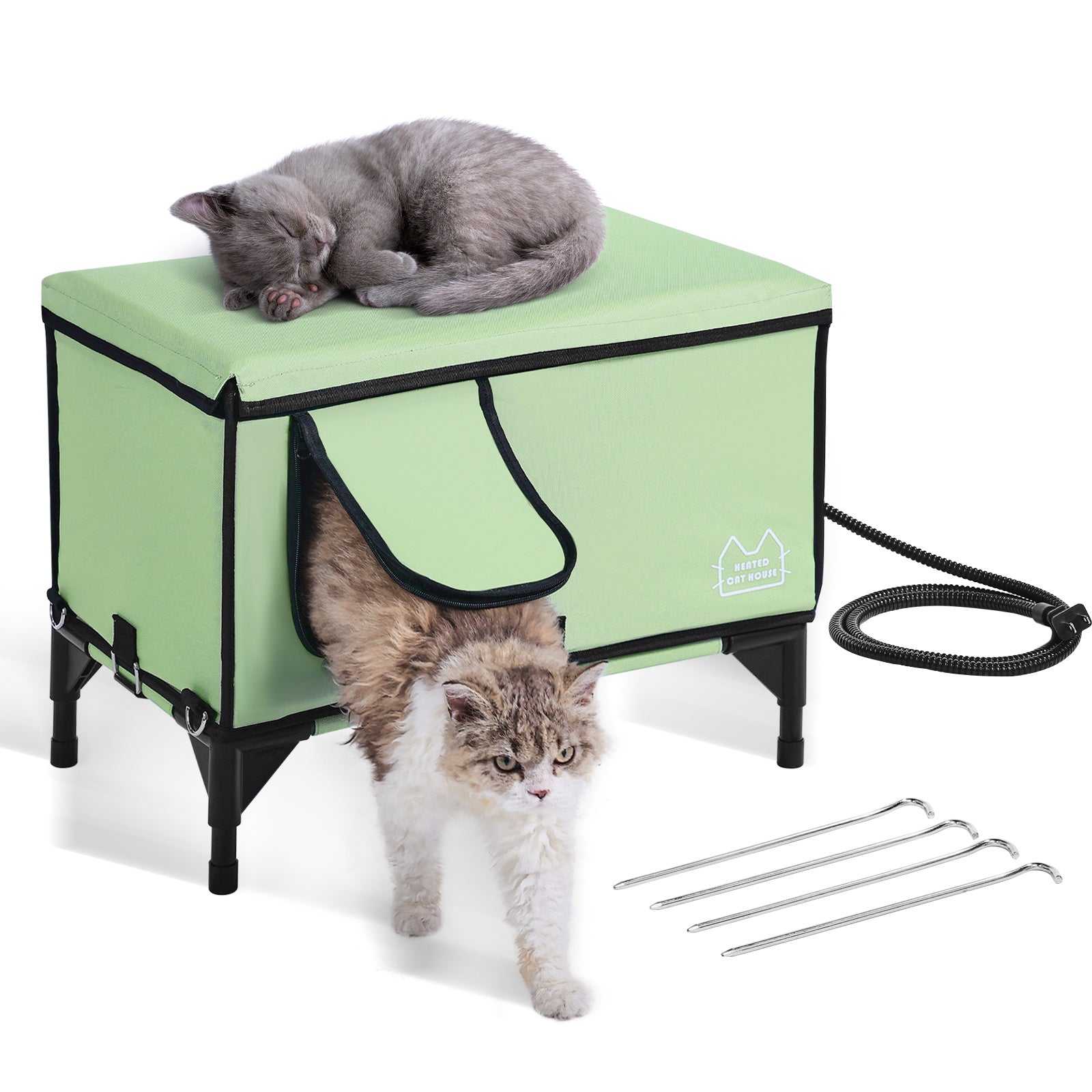 Elevated Heated Cat House Cuboid