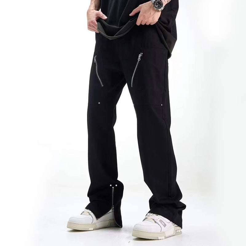 Casual Working Pants with Zipper