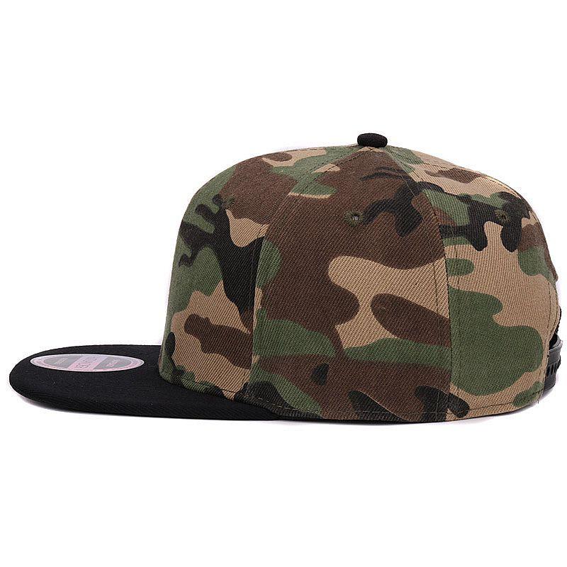 HATLANDER Camouflage Snapback Polyester Cap Blank Flat Camo Baseball Cap