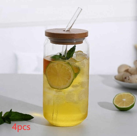 High Borosilicate Glass Cup With Lid