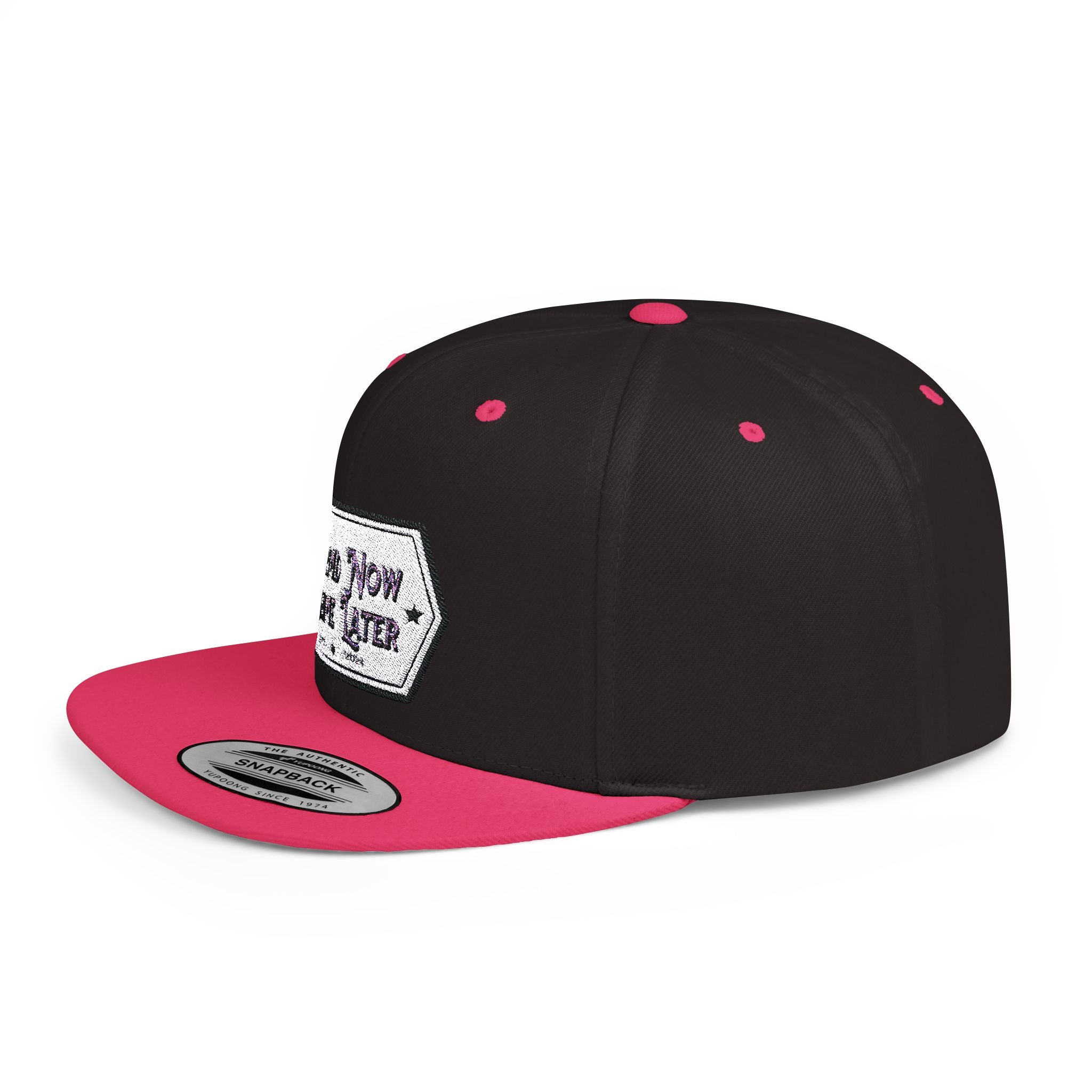 Flat Bill Snapback Cap