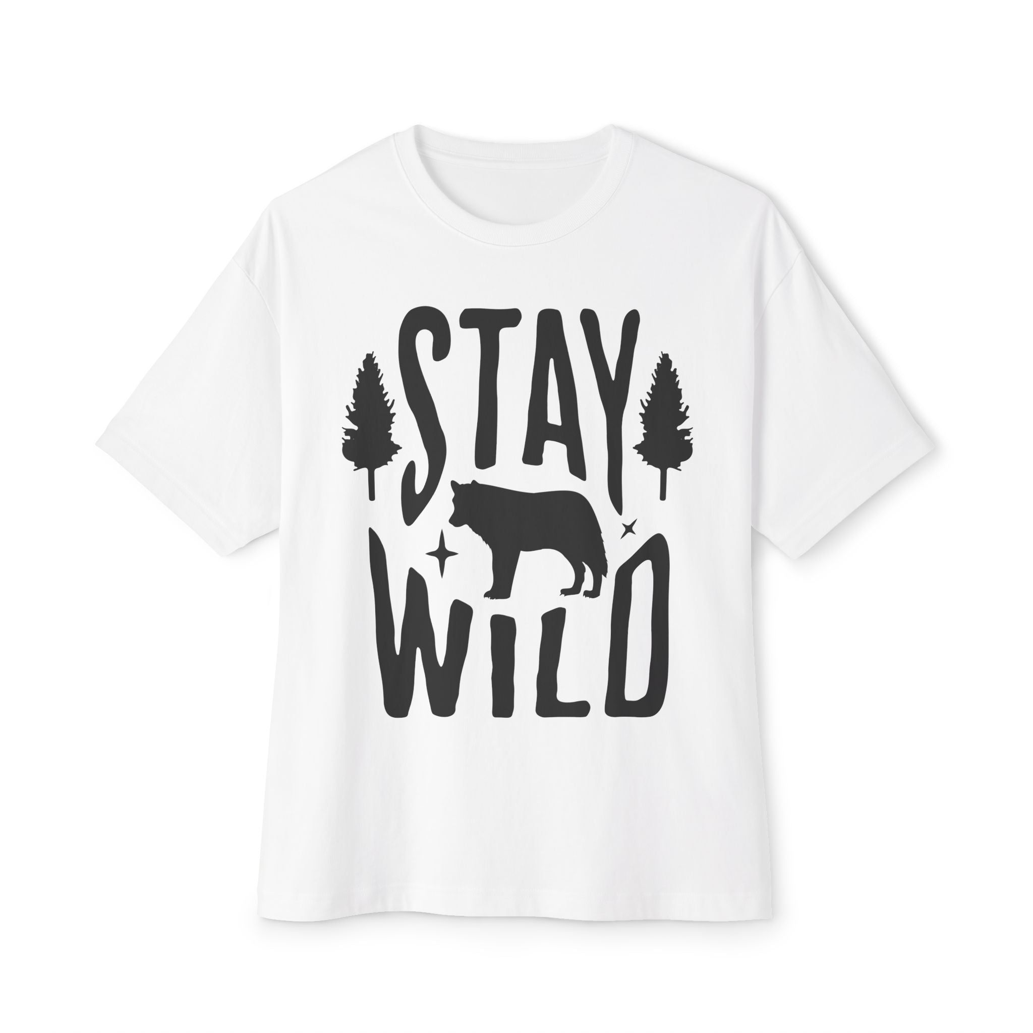 Unisex Oversized Boxy Tee - Stay Wild