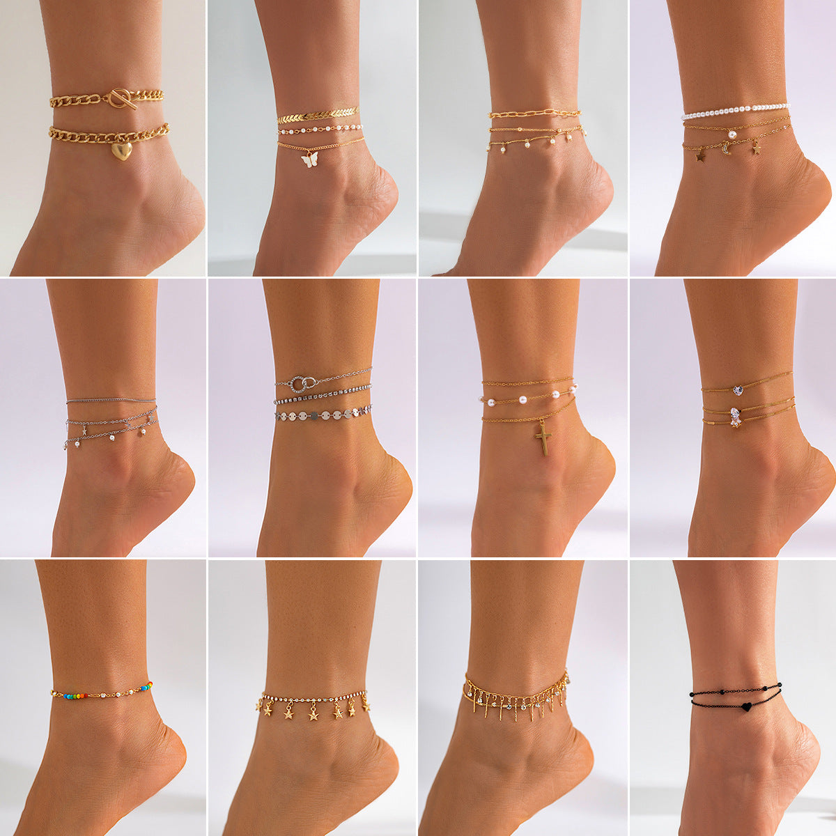 Beach Star Tassel Ankle Ornaments