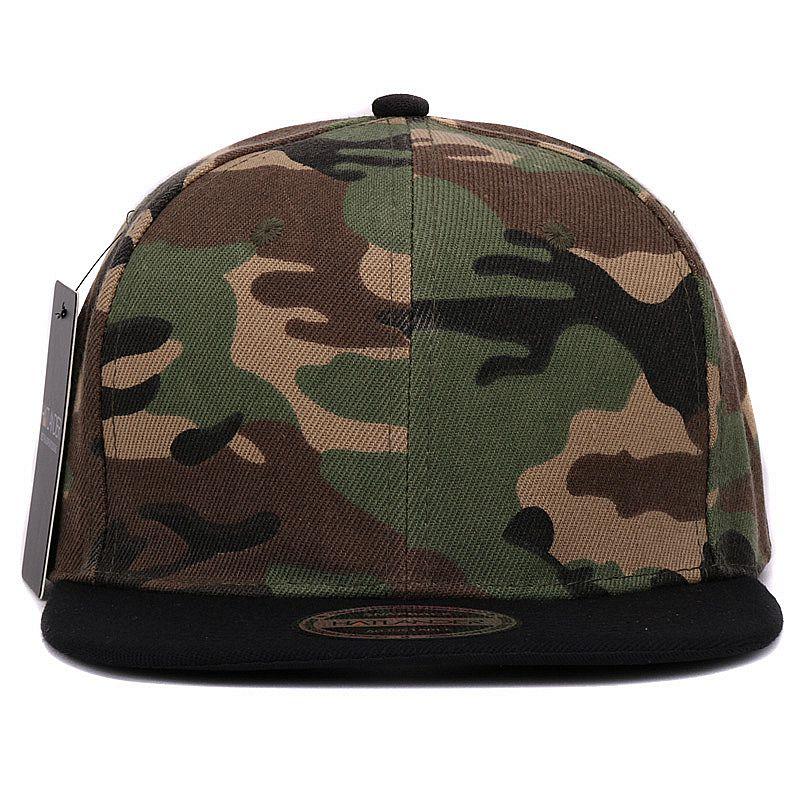 HATLANDER Camouflage Snapback Polyester Cap Blank Flat Camo Baseball Cap