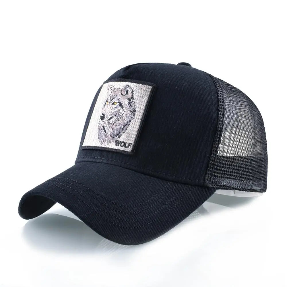 Embroidered Snapback  Breathable Mesh Baseball Cap