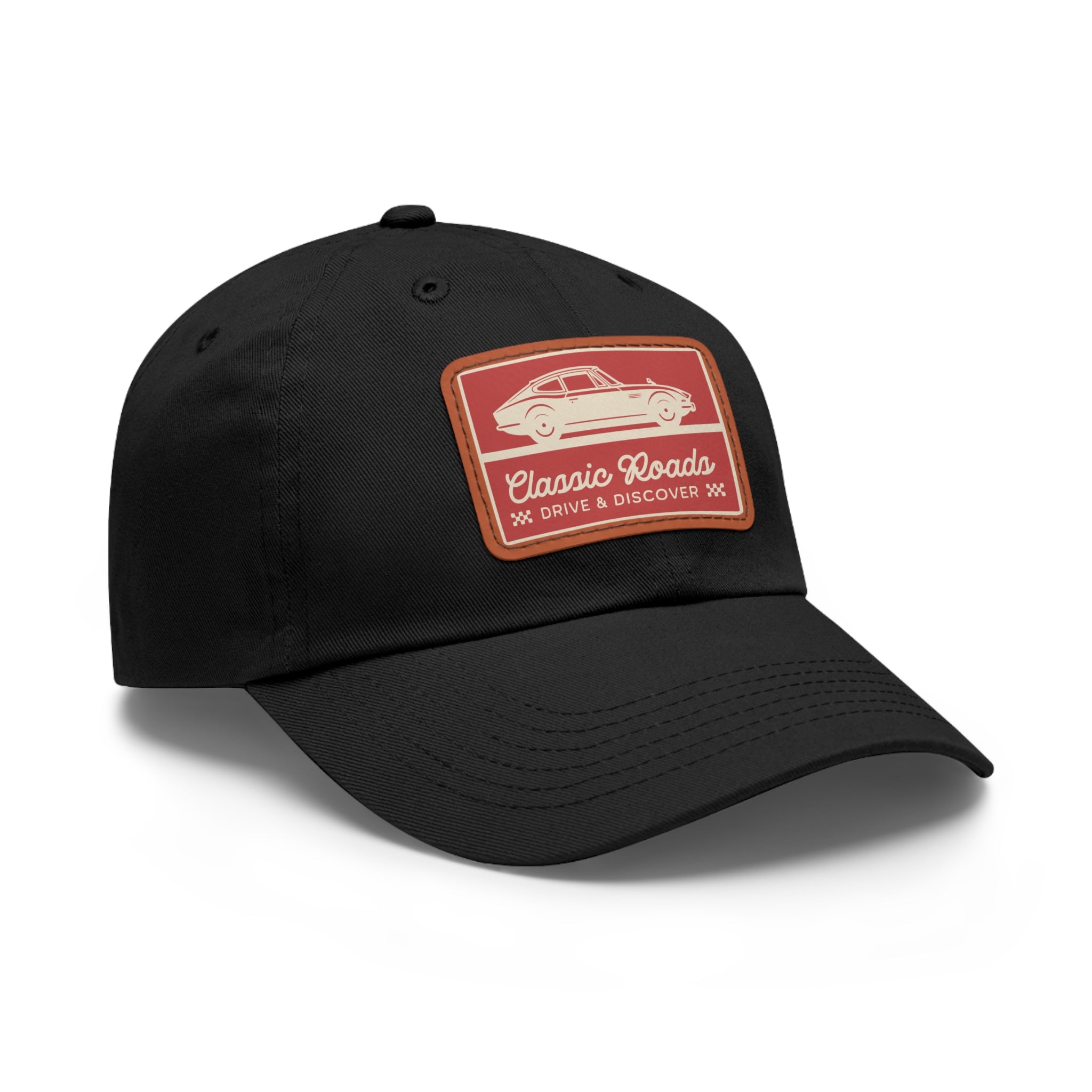 Classic Car Dad Hat with Leather Patch