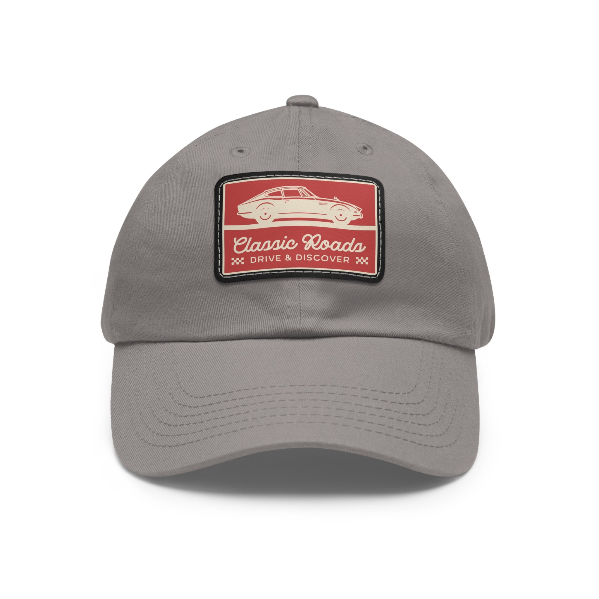 Classic Car Dad Hat with Leather Patch