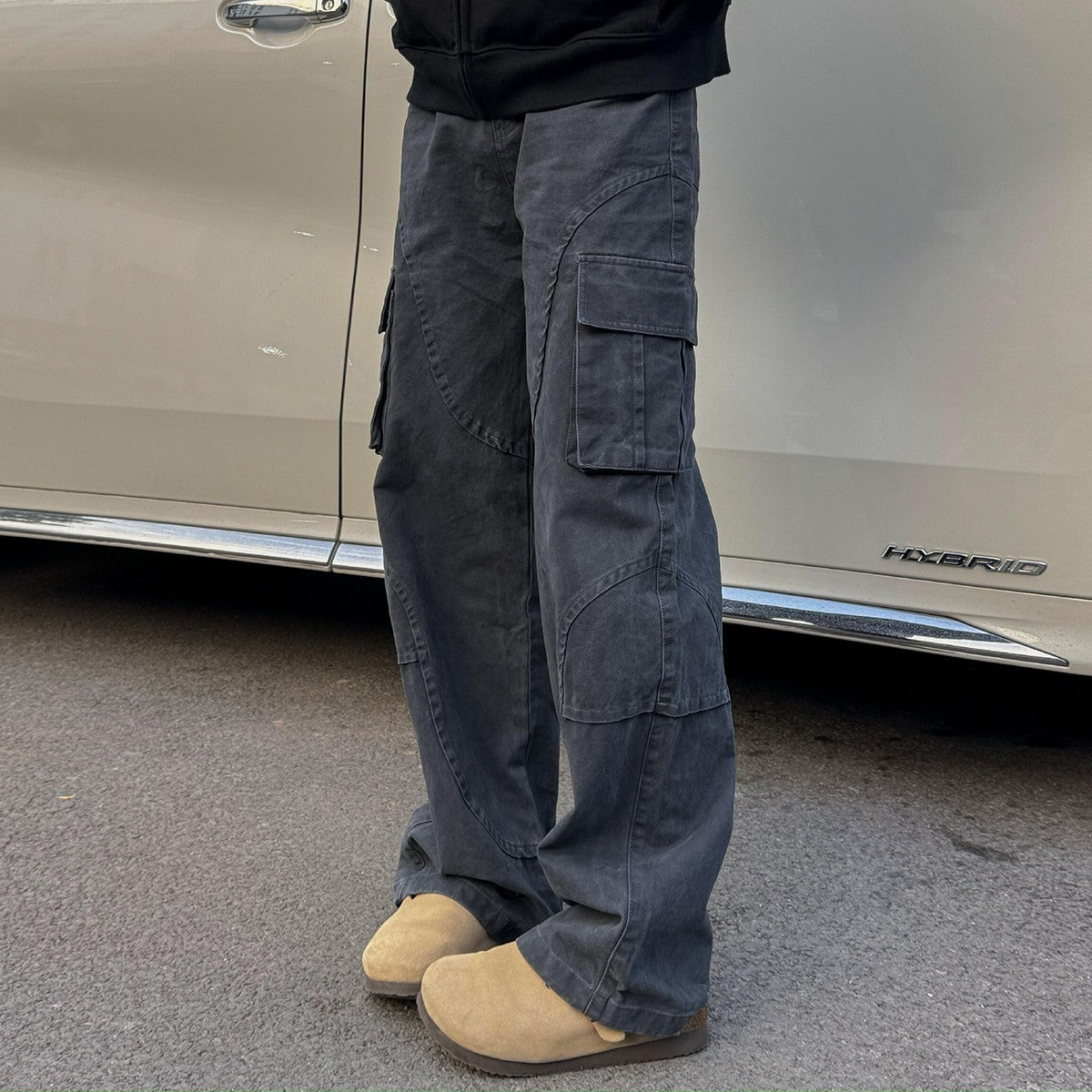 Retro Straight Loose Cargo Pants